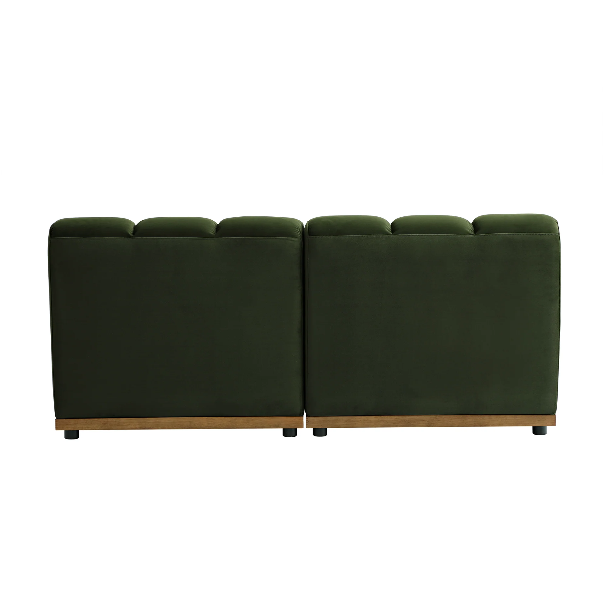 Granvia Moss Green Velvet Modular Sofa, 2-Seater Sofa - Image 10