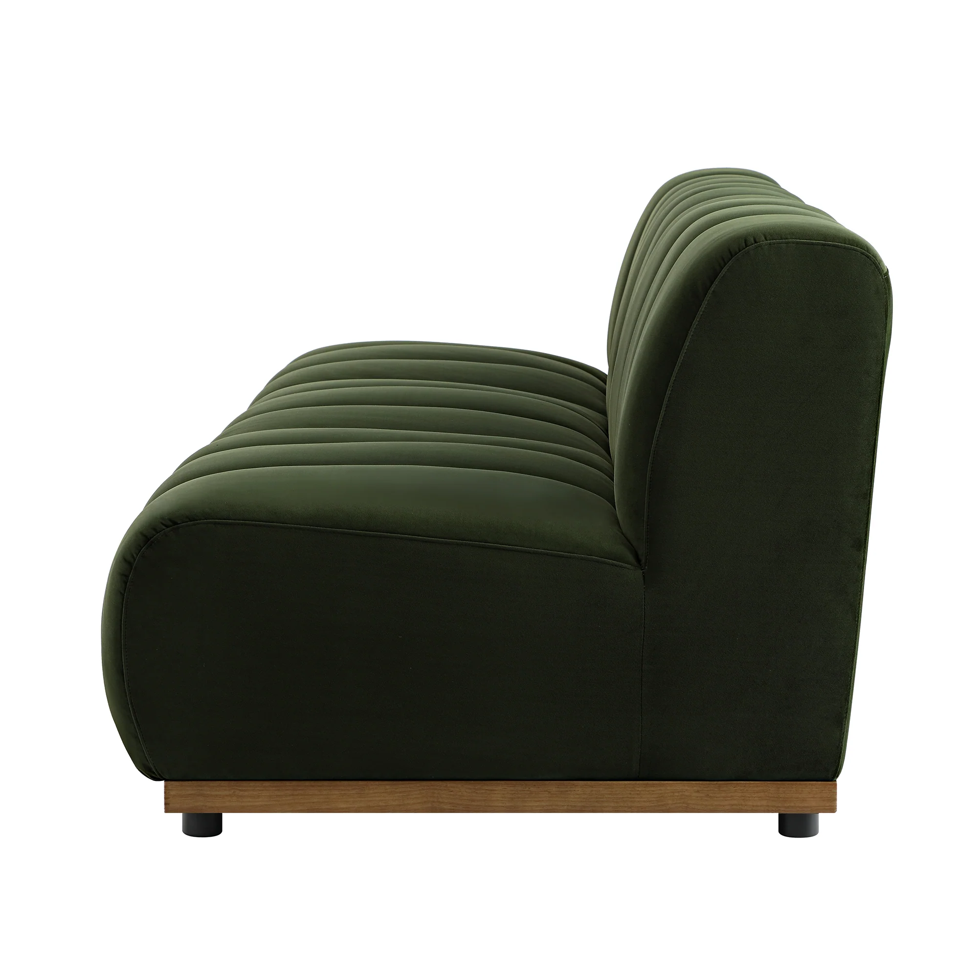 Granvia Moss Green Velvet Modular Sofa, 3-Seater Sofa - Image 10