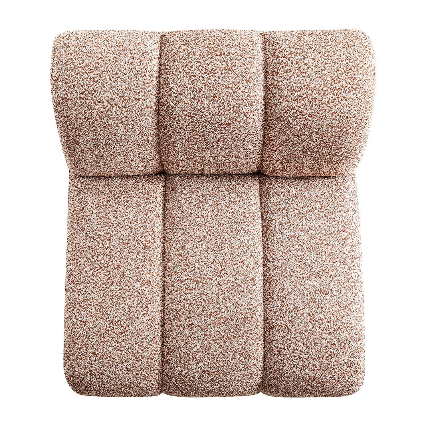 Granvia Musk Blush Boucle Modular Sofa, 1-Seater Armless Sofa - Image 11