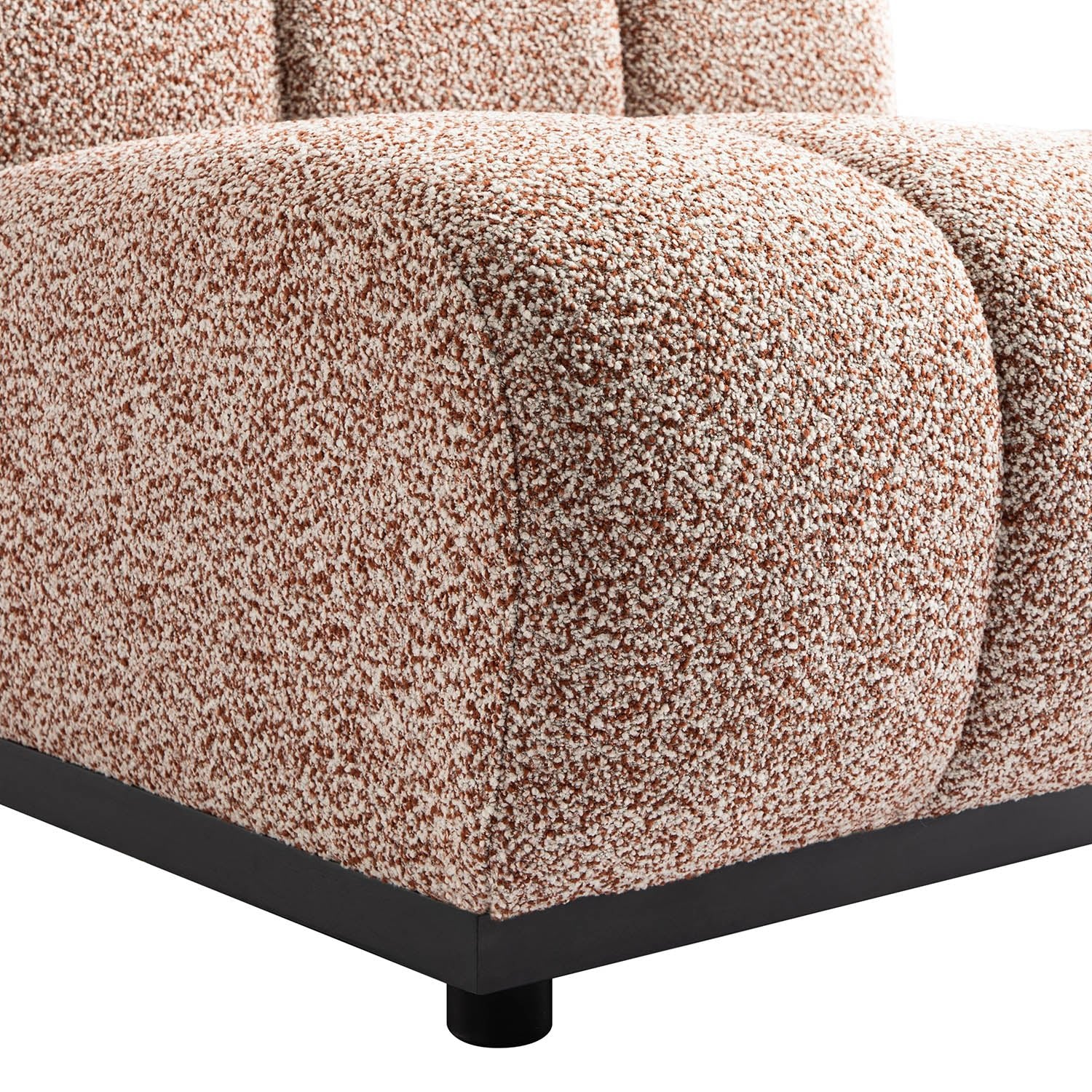 Granvia Musk Blush Boucle Modular Sofa, 1-Seater Armless Sofa - Image 13
