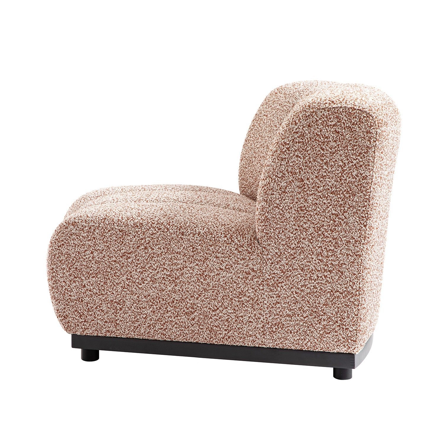 Granvia Musk Blush Boucle Modular Sofa, 1-Seater Curved Sofa - Image 12