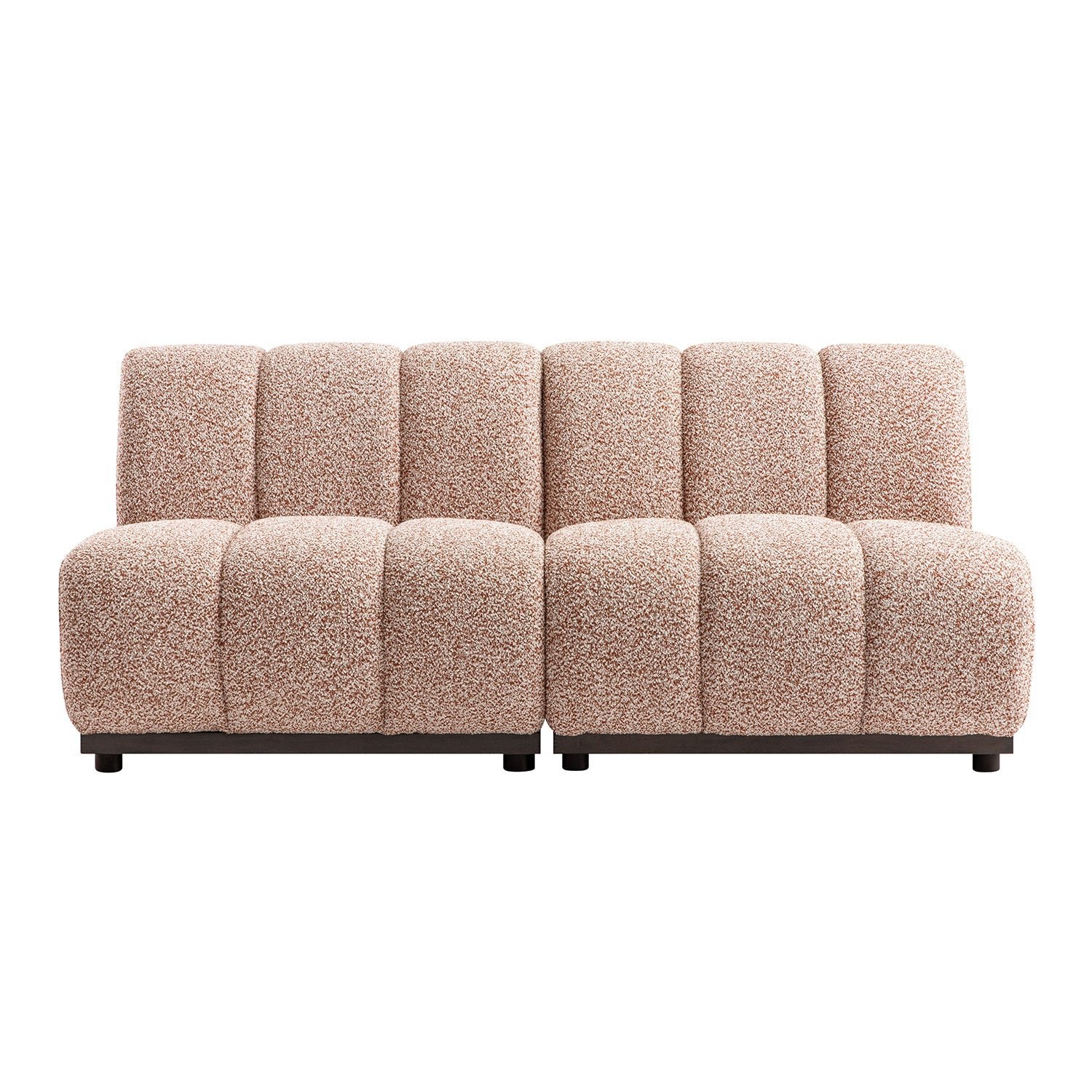Granvia Musk Blush Boucle Modular Sofa, 2-Seater Sofa - Image 6