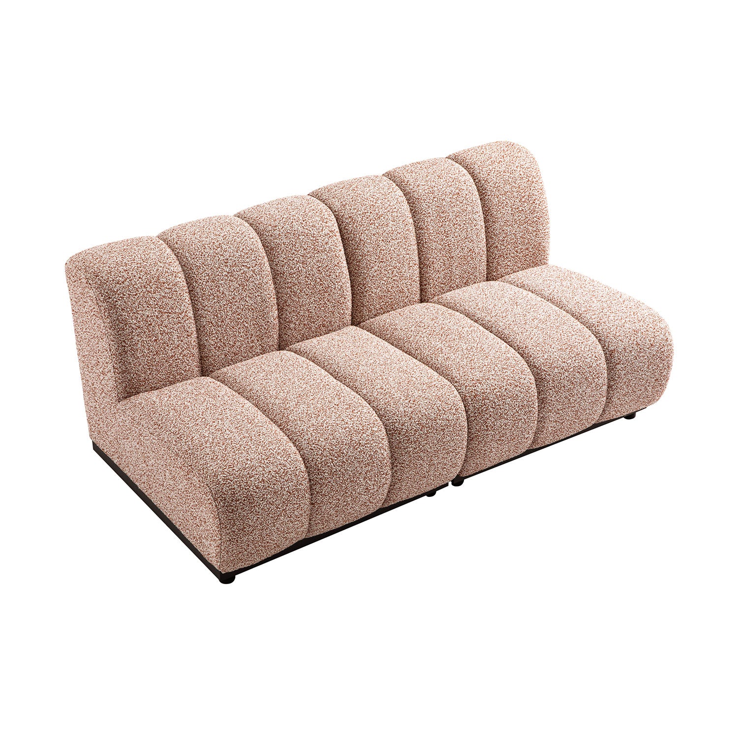 Granvia Musk Blush Boucle Modular Sofa, 2-Seater Sofa - Image 9