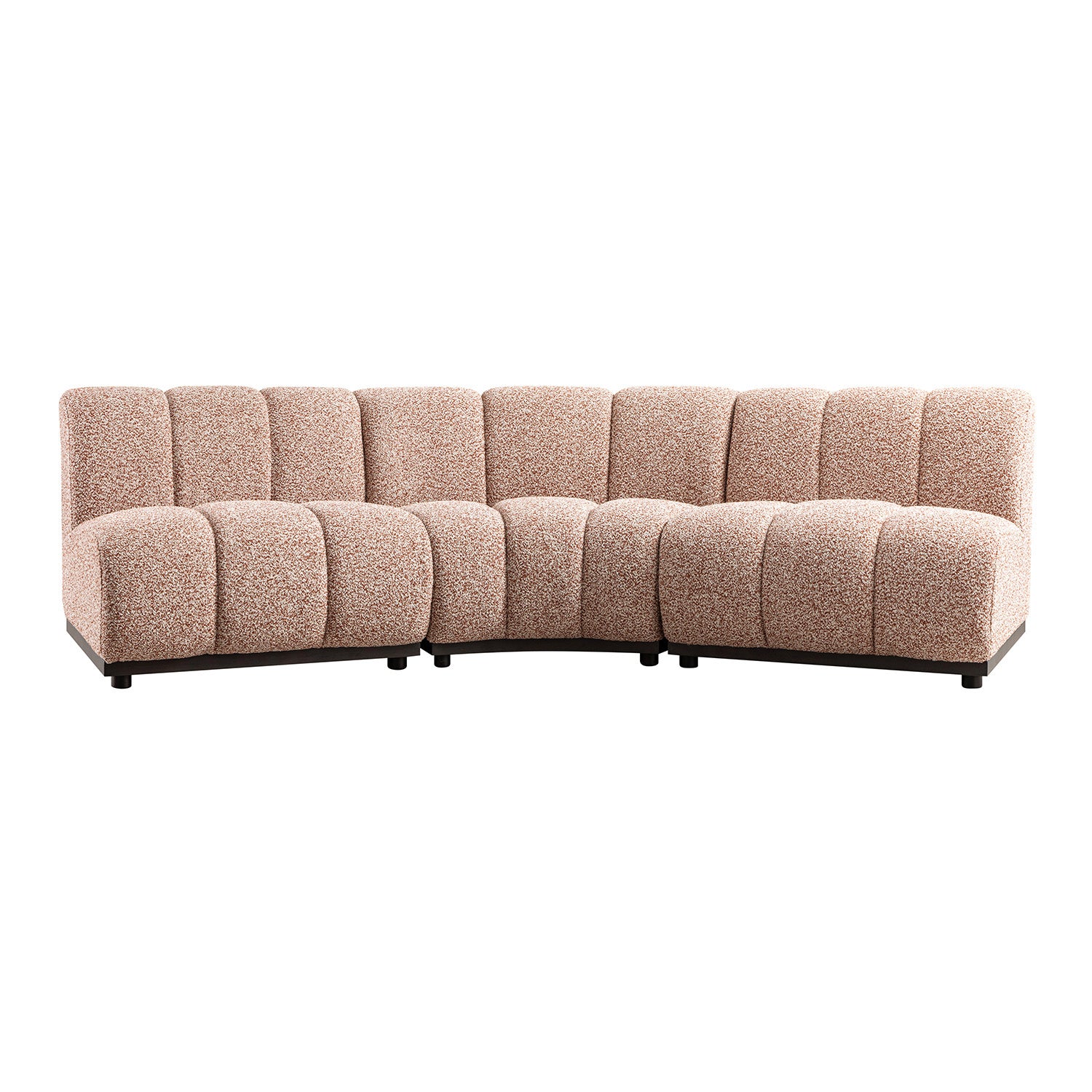 Granvia Musk Blush Boucle Modular Sofa, 3-Seater Corner Sofa - Image 11