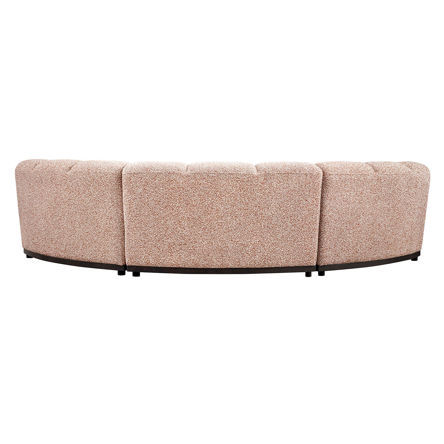 Granvia Musk Blush Boucle Modular Sofa, 3-Seater Curved Sofa - Image 14