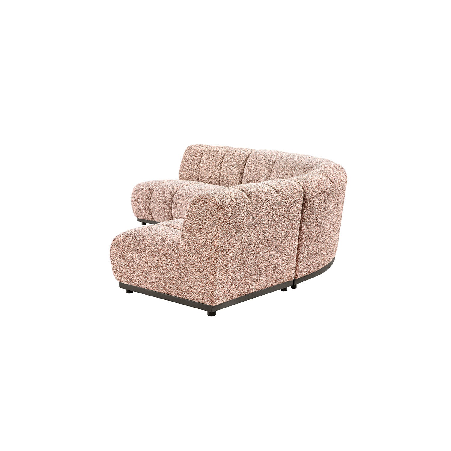 Granvia Musk Blush Boucle Modular Sofa, 4-Seater Large Corner Sofa - Image 6