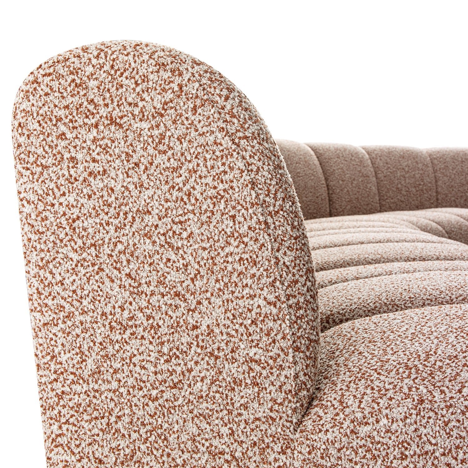 Granvia Musk Blush Boucle Modular Sofa, 5-Seater Grand L-Shaped Sofa - Image 16