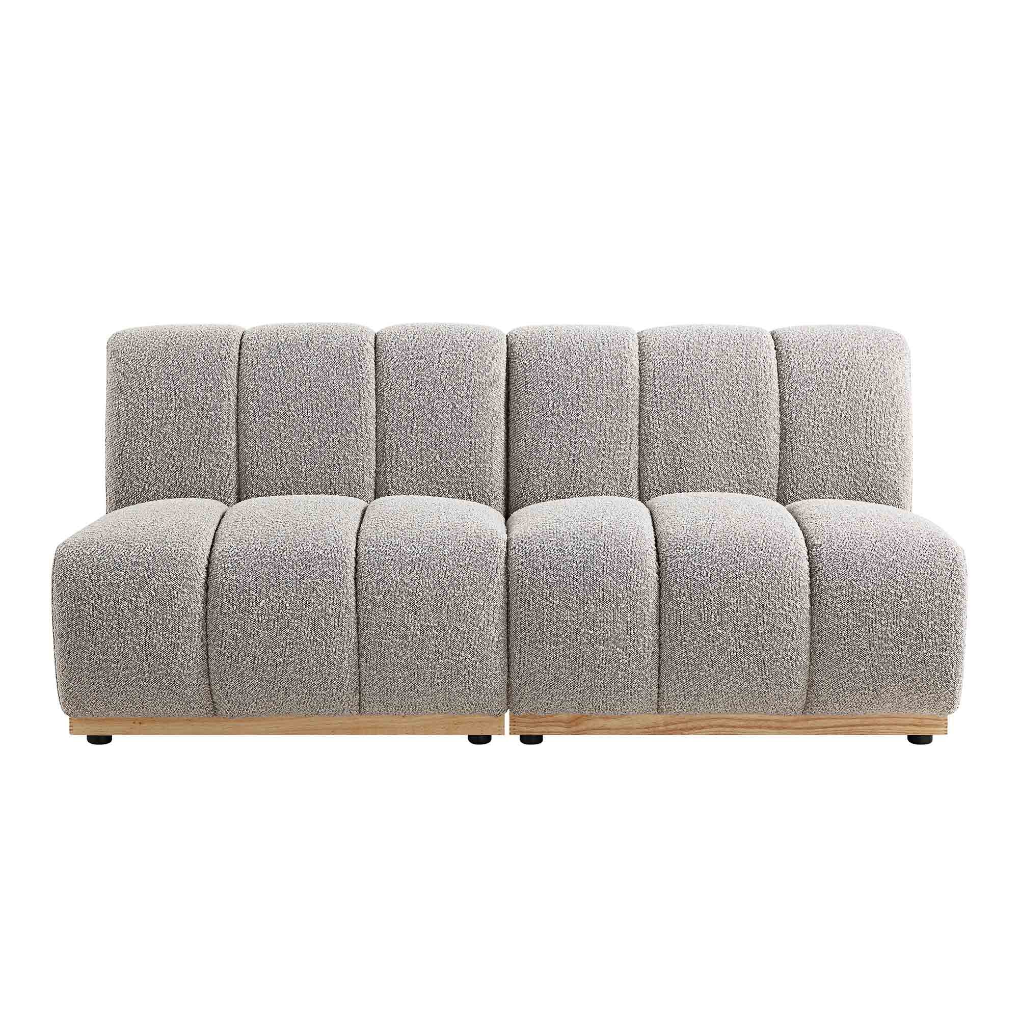 Granvia Taupe Boucle Modular Sofa, 2-Seater Sofa - Image 4