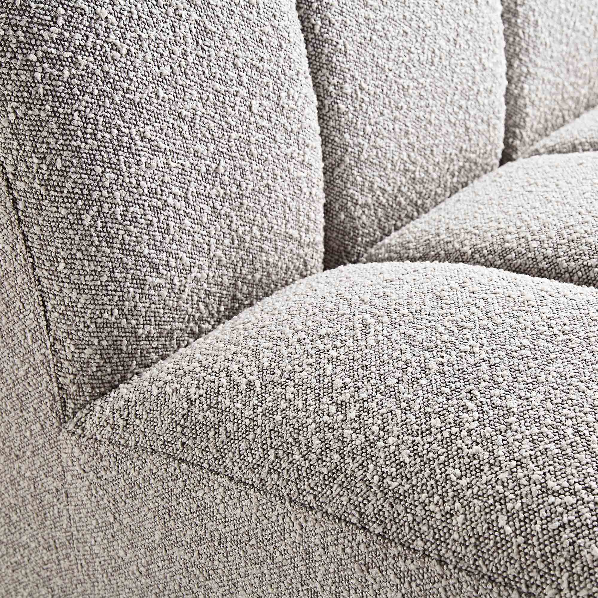 Granvia Taupe Boucle Modular Sofa, 2-Seater Sofa - Image 9