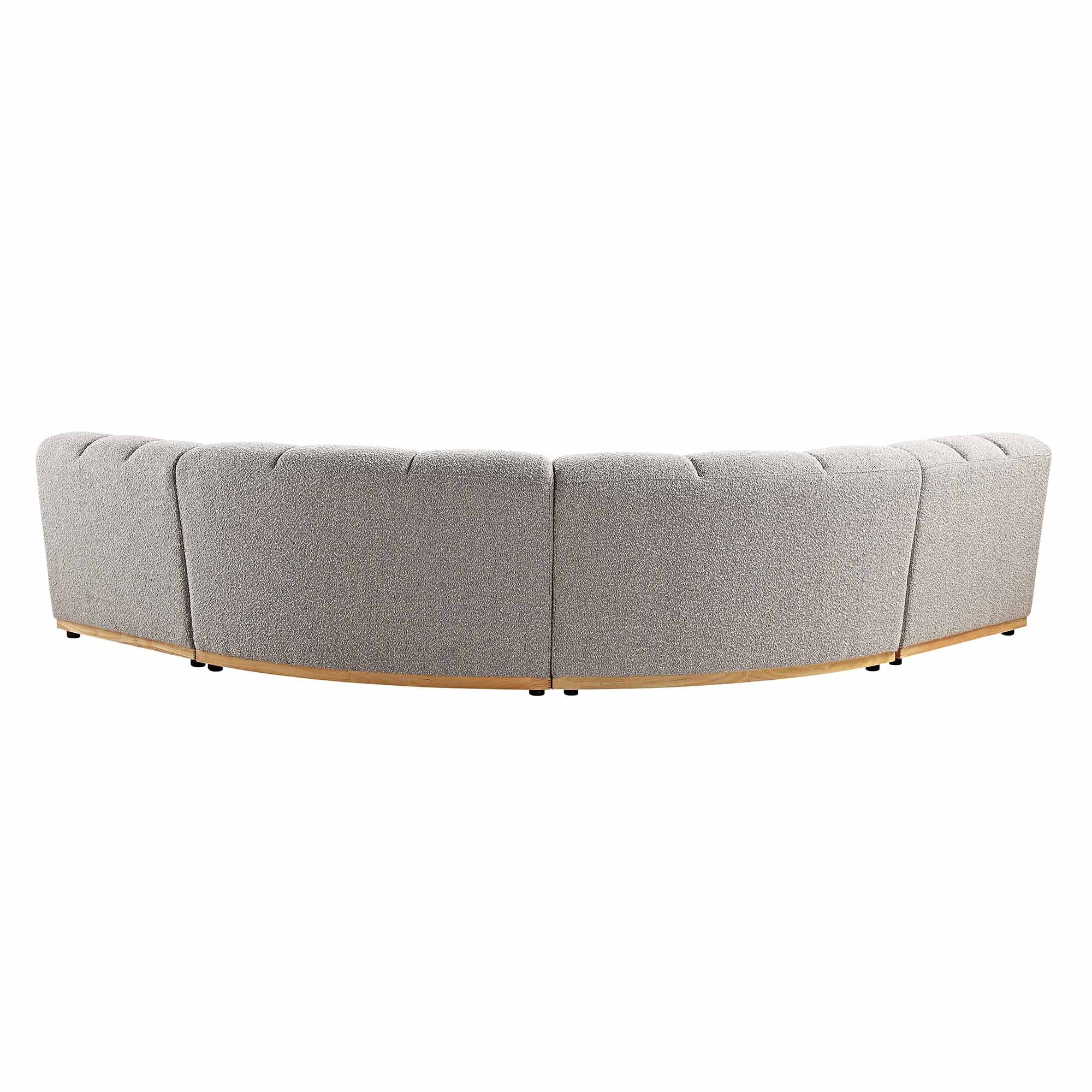 Granvia Taupe Boucle Modular Sofa, 4-Seater Large Corner Sofa - Image 9