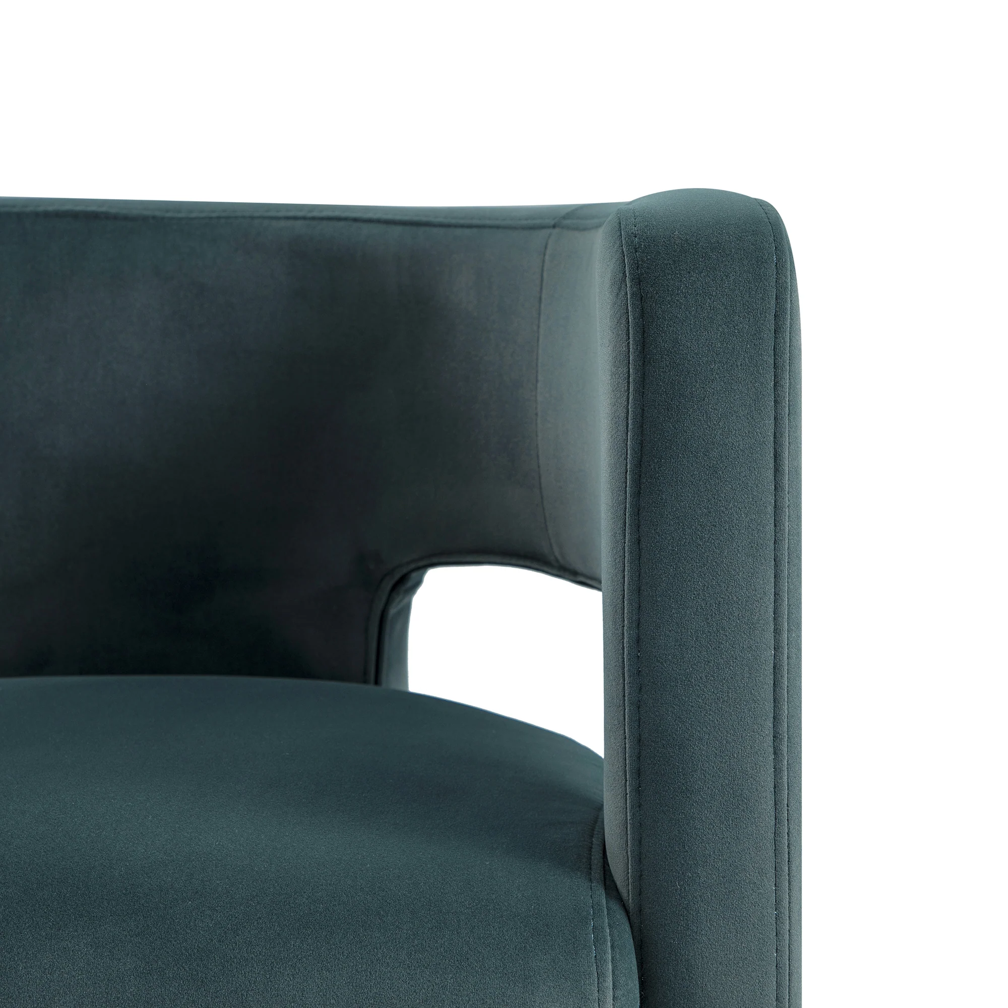 Greenwich Aegean Blue Velvet Dining Chair - Image 14