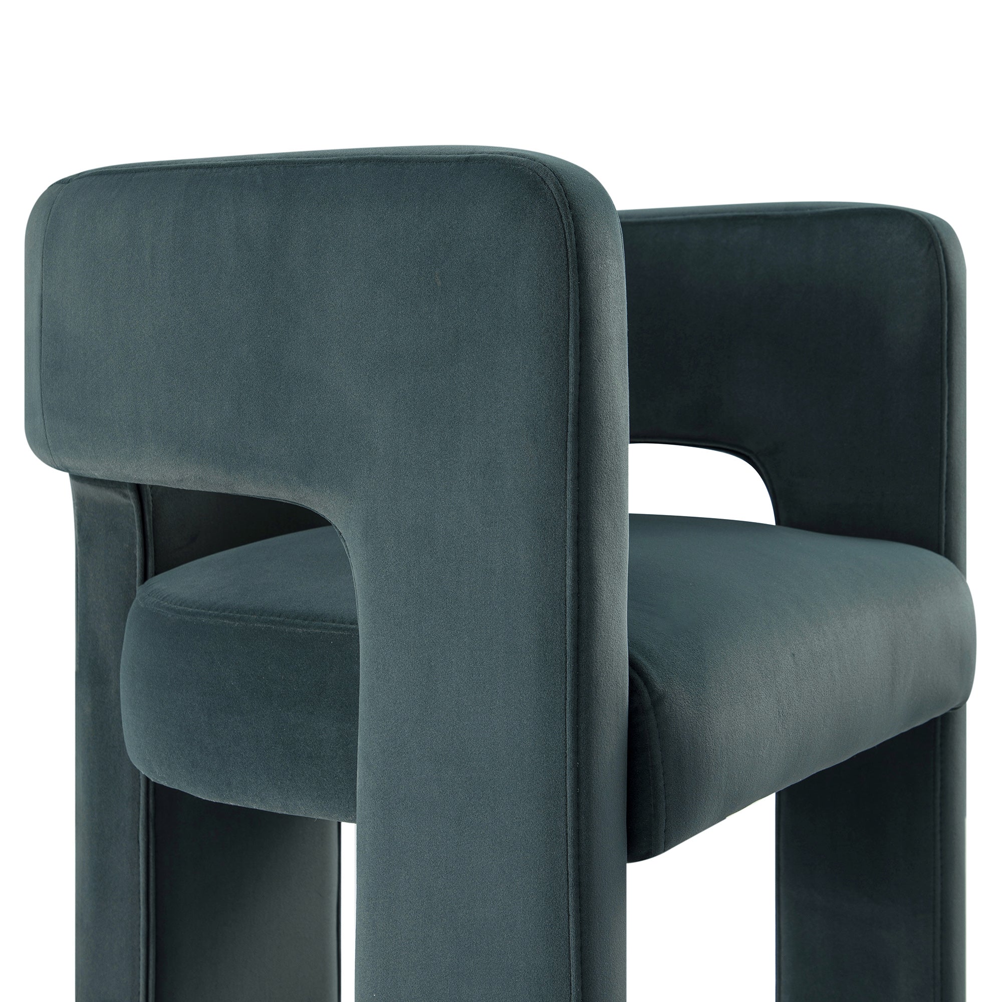 Greenwich Aegean Blue Velvet Dining Chair - Image 16