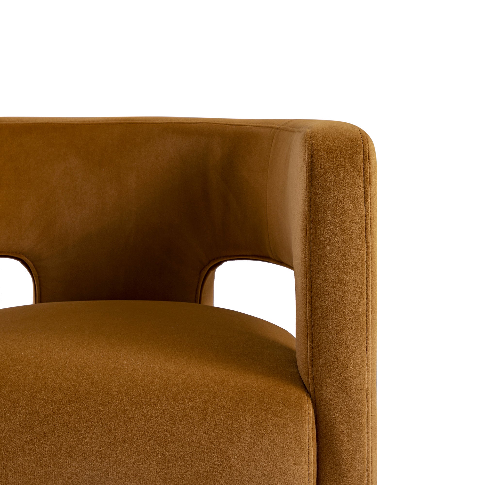 Greenwich Cinnamon Velvet Dining Chair - Image 13