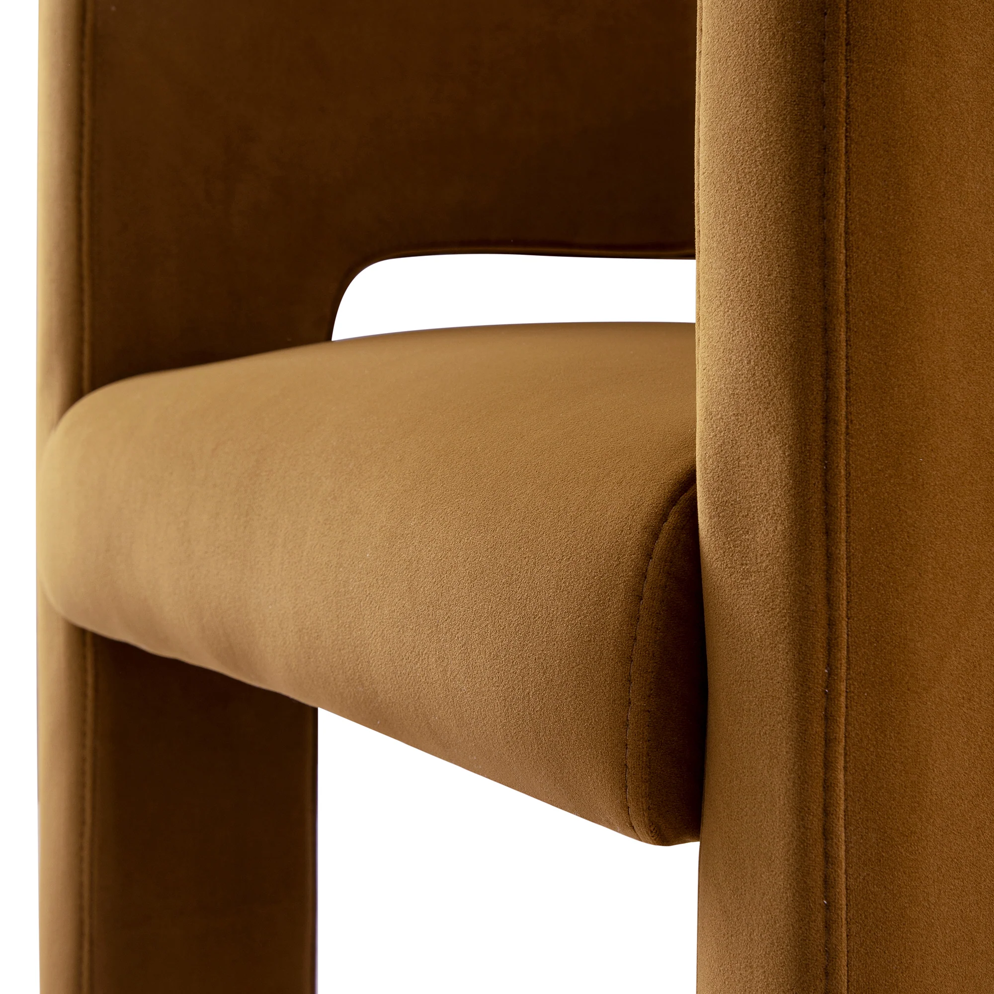 Greenwich Cinnamon Velvet Dining Chair - Image 14