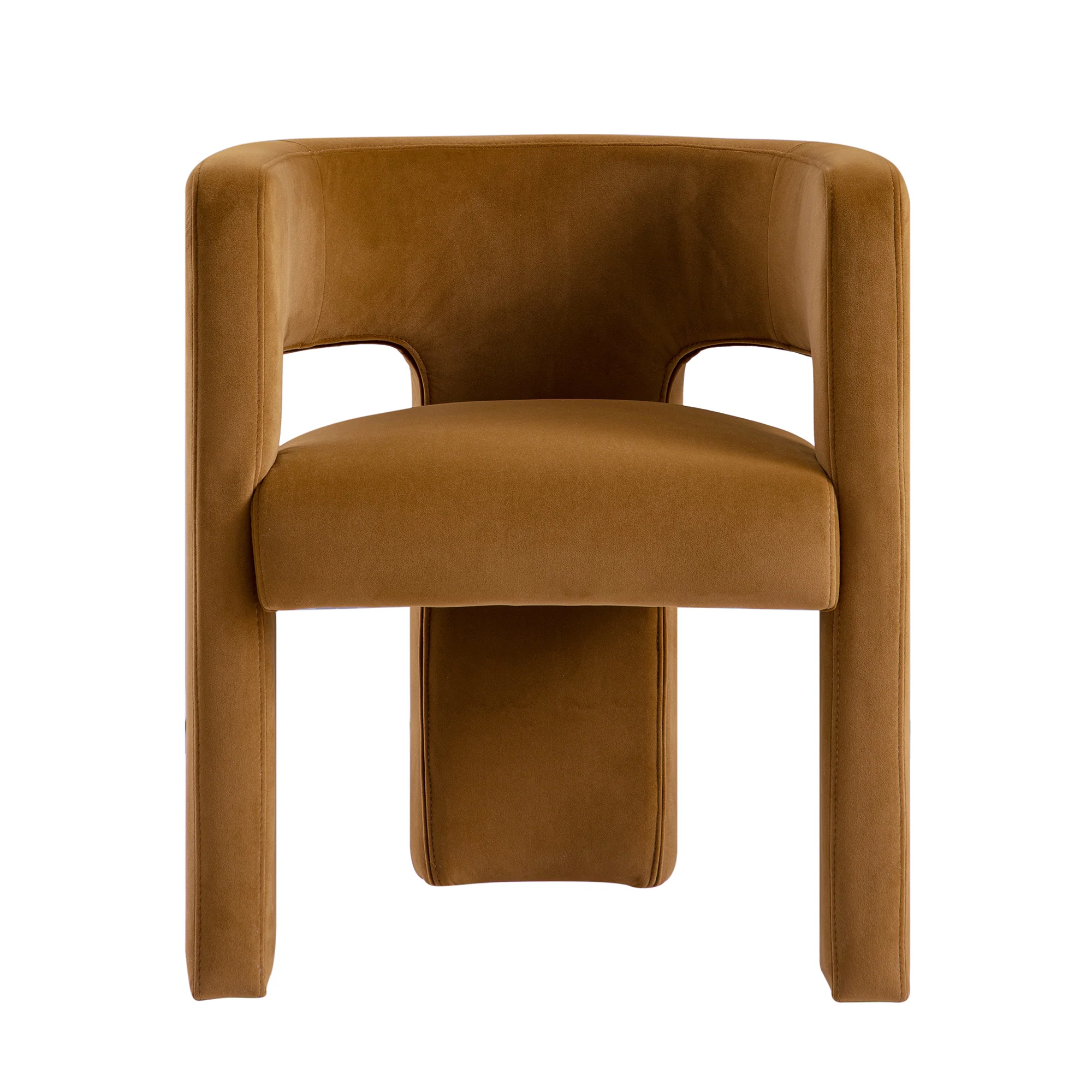 Greenwich Cinnamon Velvet Dining Chair - Image 6