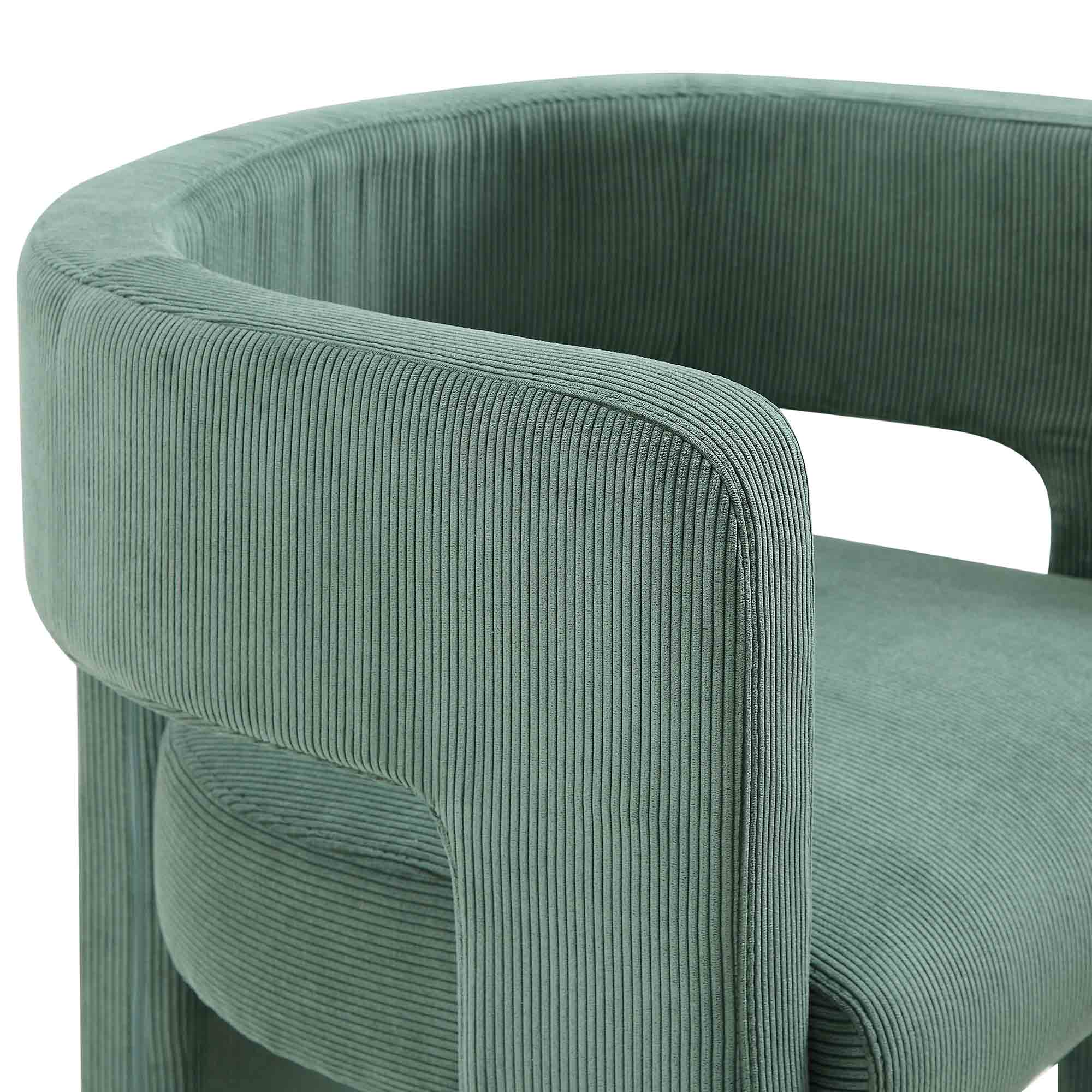 Greenwich Sage Green Corduroy Dining Chair - Image 10