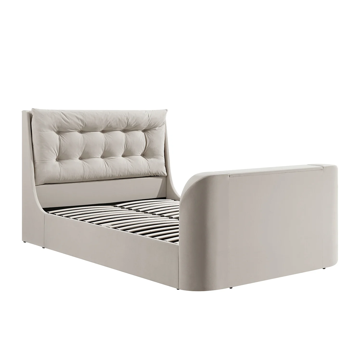 Hadley Champagne Velvet Ottoman TV Bed - Image 13