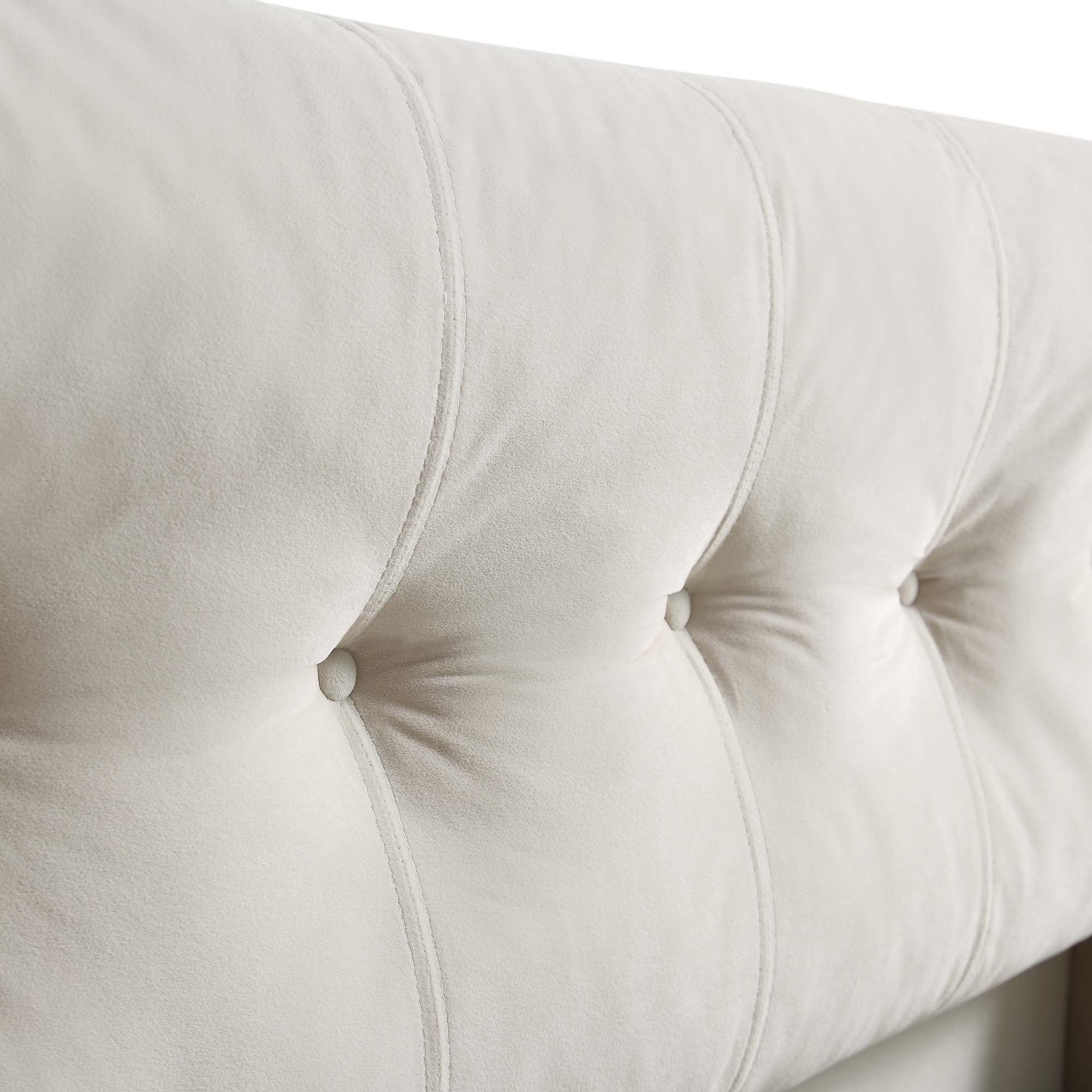 Hadley Champagne Velvet Ottoman Storage Bed - Image 9