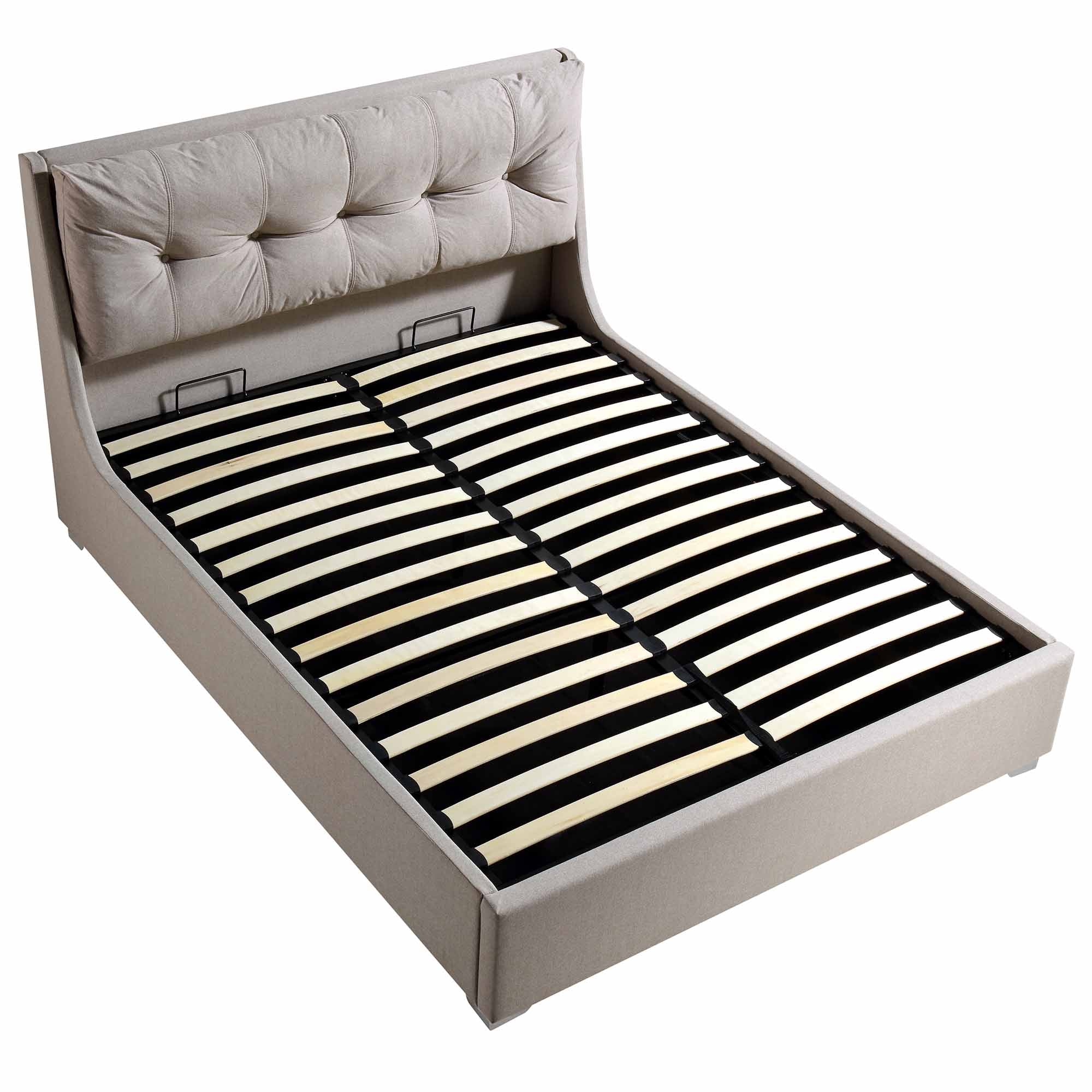 Hadley Stone Fabric Ottoman Storage Bed - Image 6
