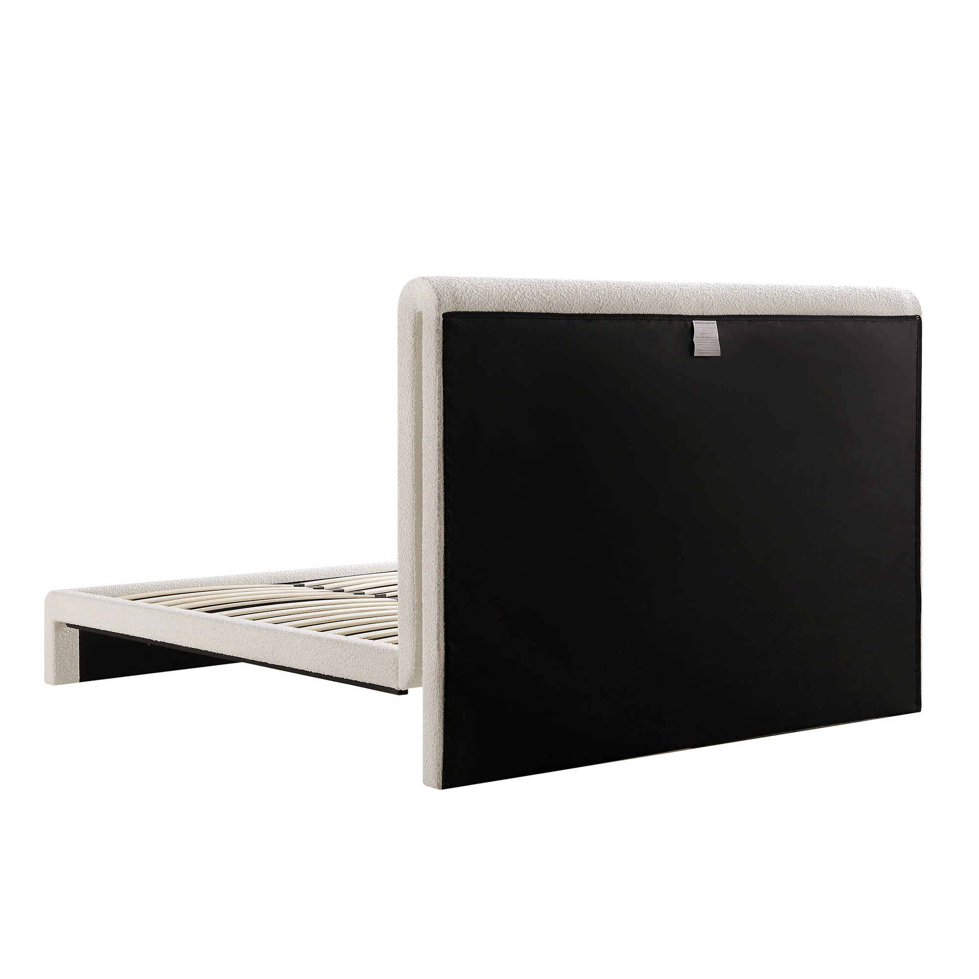 Hampstead Ecru Boucle Curved Bed - Image 9
