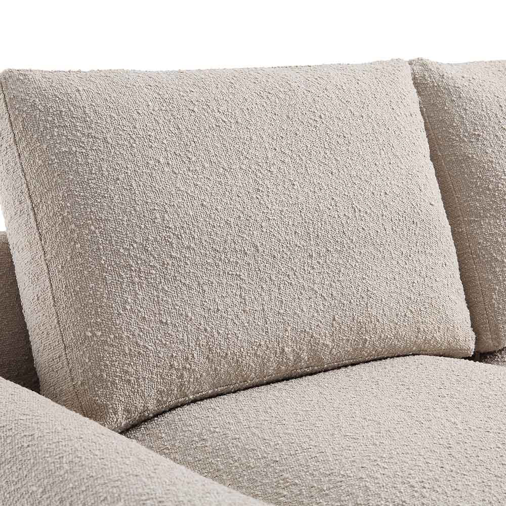 Hampstead Taupe Boucle Curved 2-Seater Sofa - Image 9