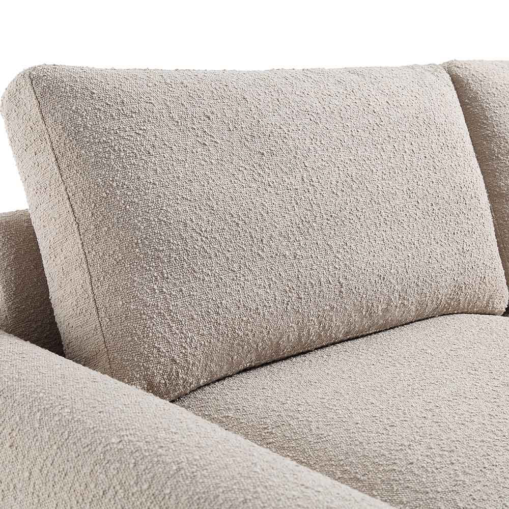 Hampstead Taupe Boucle Curved 3-Seater Sofa - Image 9