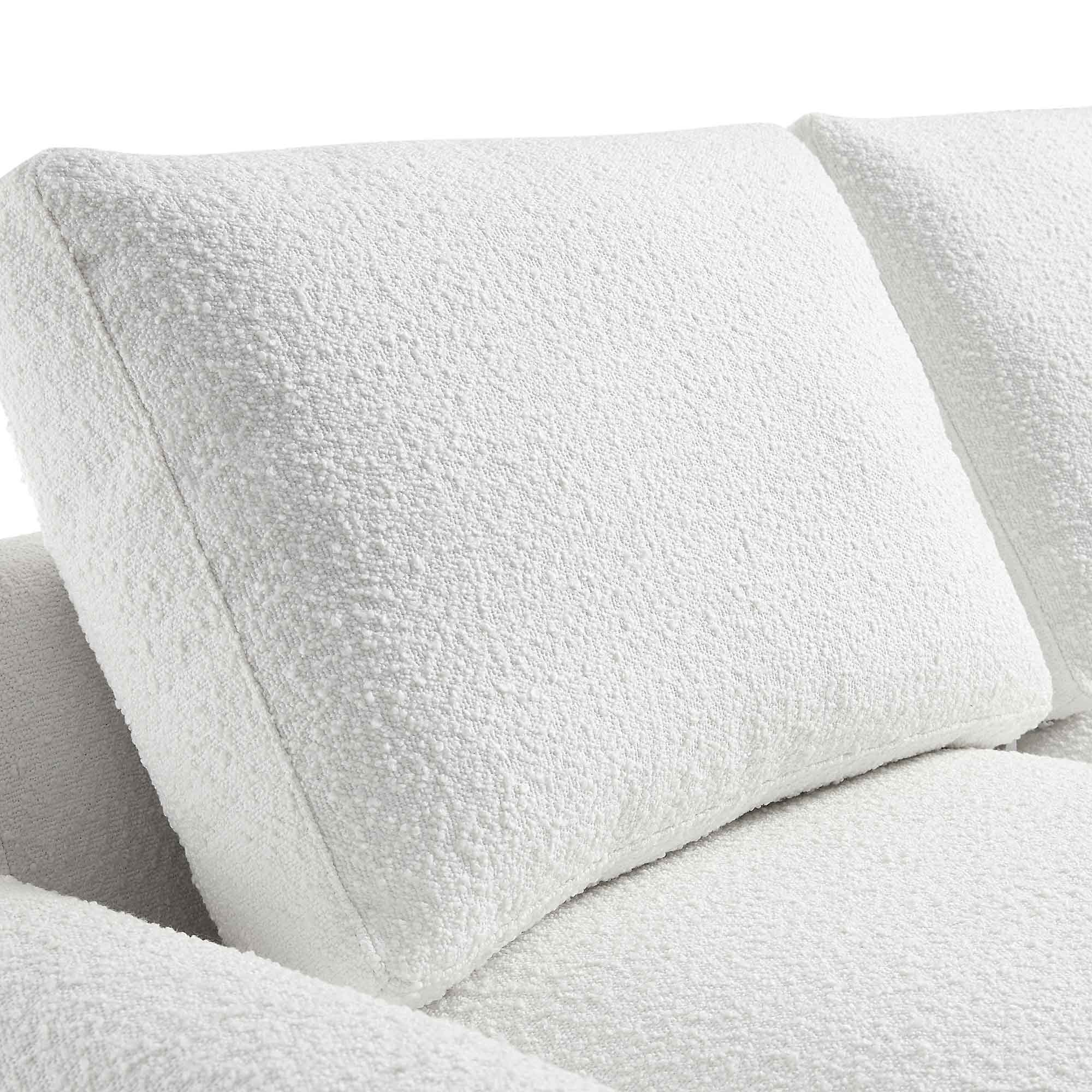 Hampstead White Boucle Curved 2-Seater Sofa - Image 11