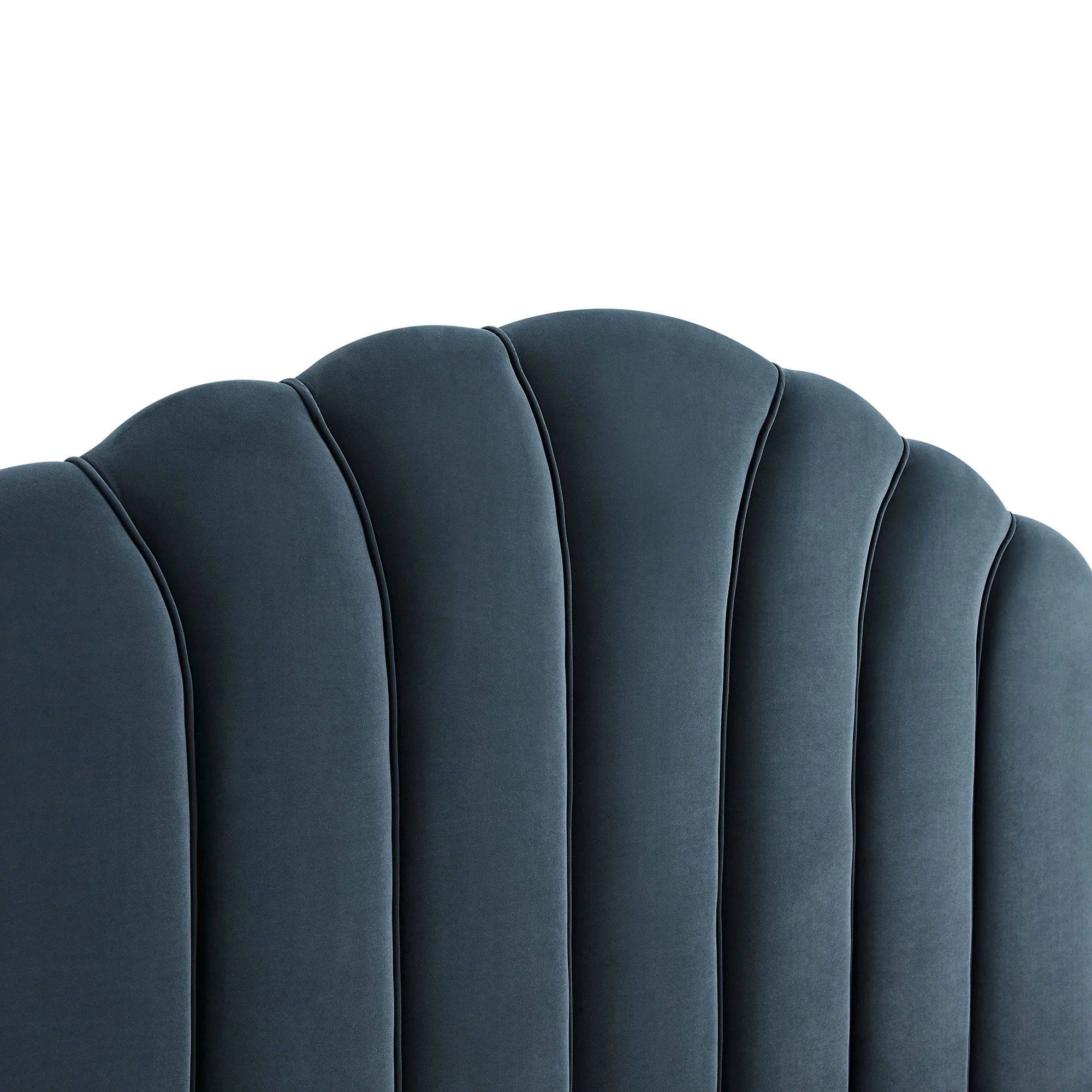 Hana Ottoman Storage Bed, Aegean Blue Velvet - Image 15