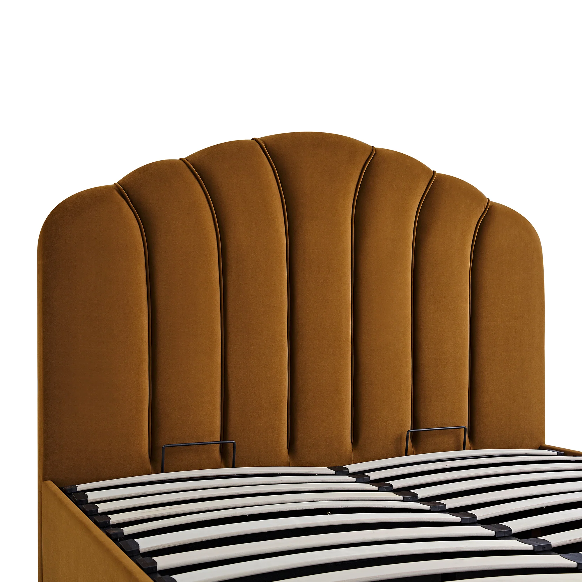 Hana Ottoman Storage Bed, Cinnamon Velvet - Image 14