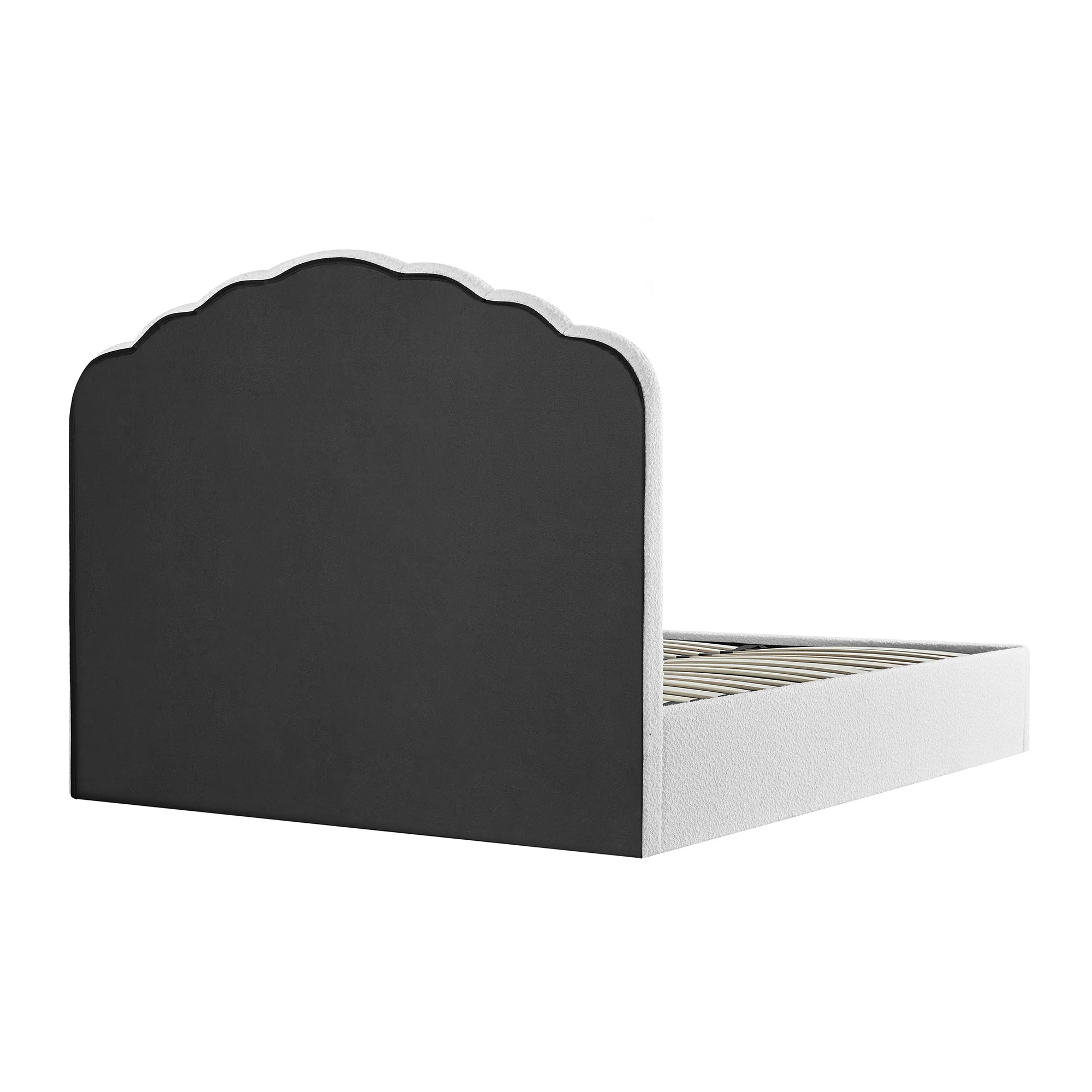 Hana Ottoman Storage Bed, Ecru Boucle - Image 14