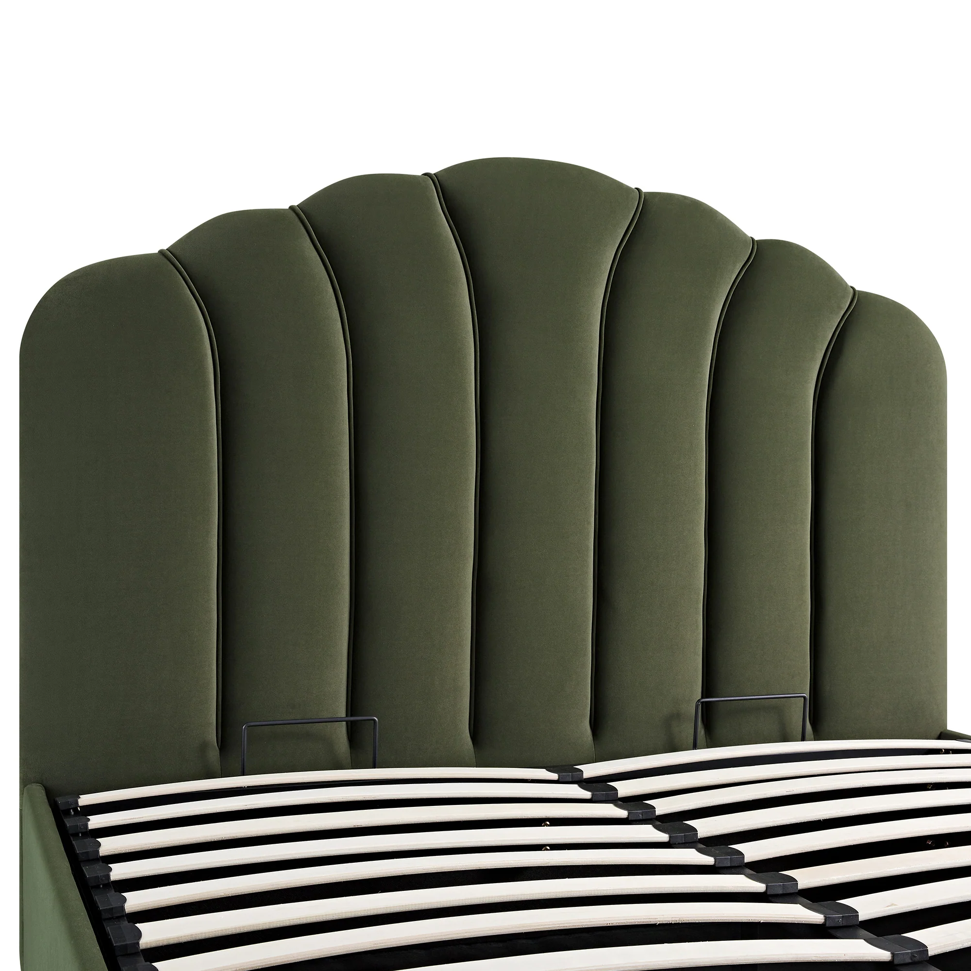 Hana Ottoman Storage Bed, Moss Green Velvet - Image 13