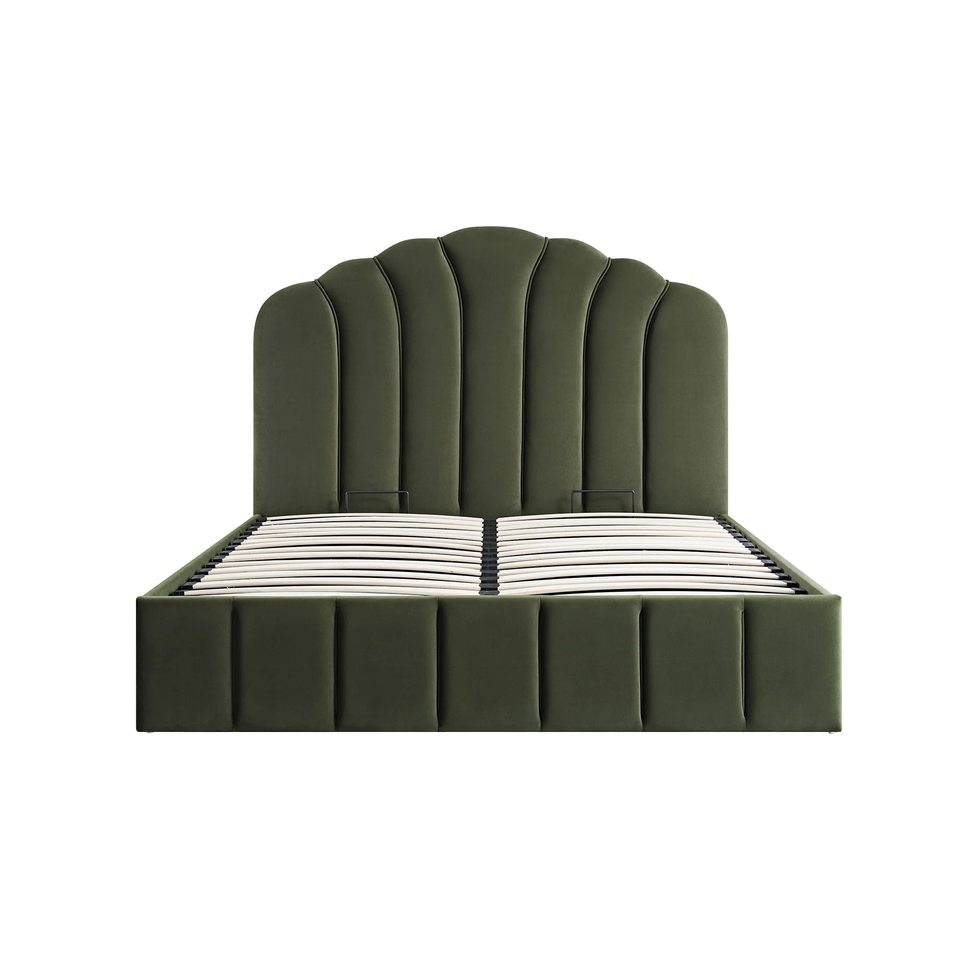 Hana Ottoman Storage Bed, Moss Green Velvet - Image 6