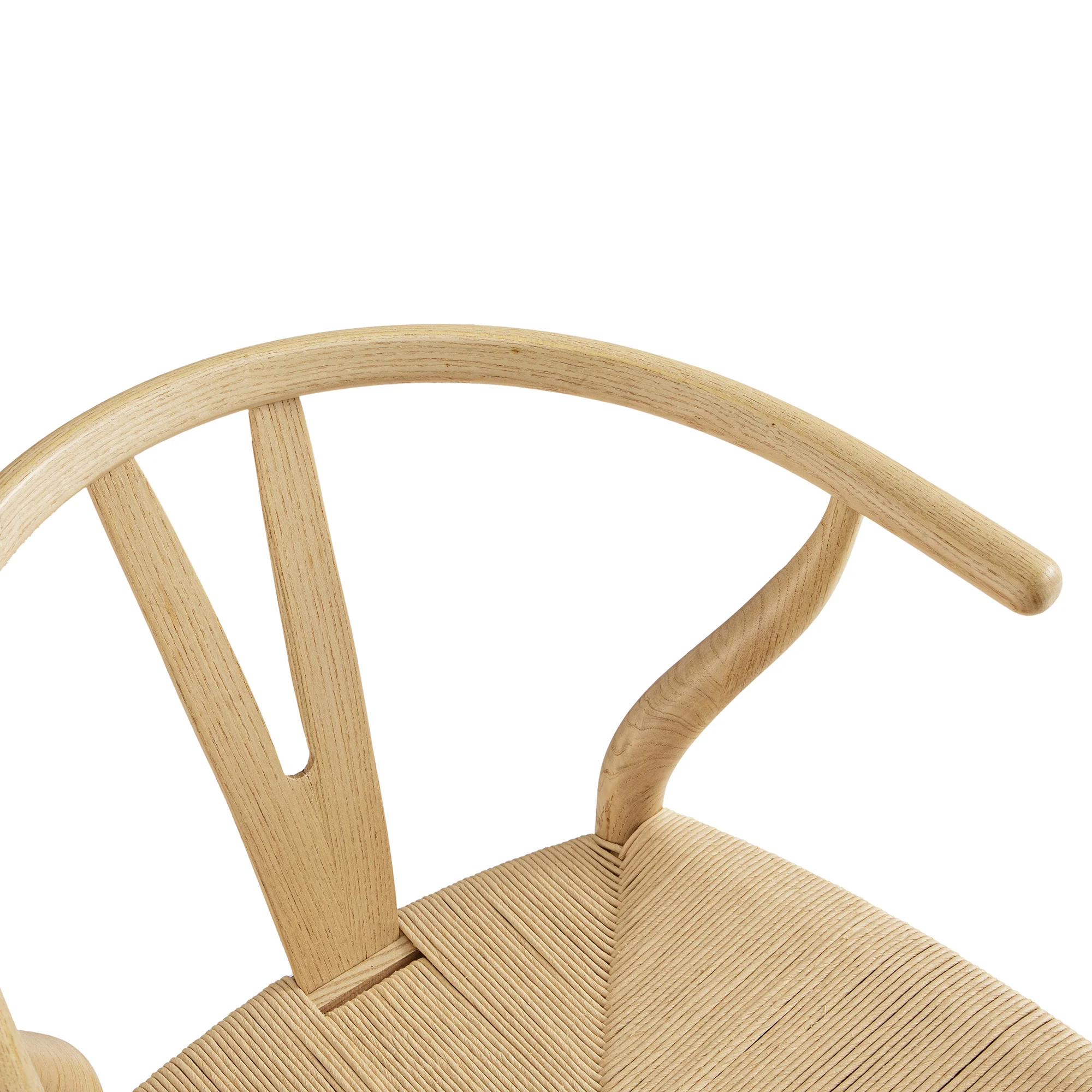 Hansel Wooden Natural Weave Bar Stool, Natural Frame - Image 9