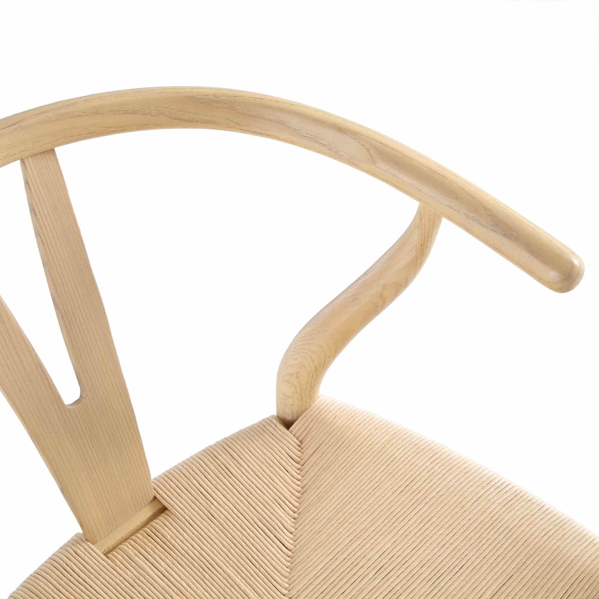 Hansel Wooden Natural Weave Counter Stool, Natural Frame - Image 9