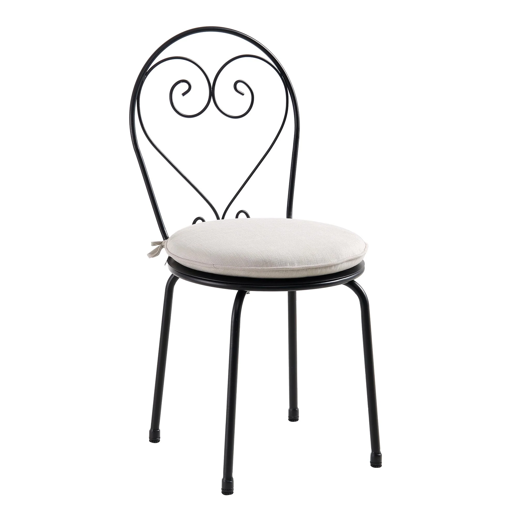 Haymes Metal Indoor and Outdoor Bistro Set, Beige - Image 6