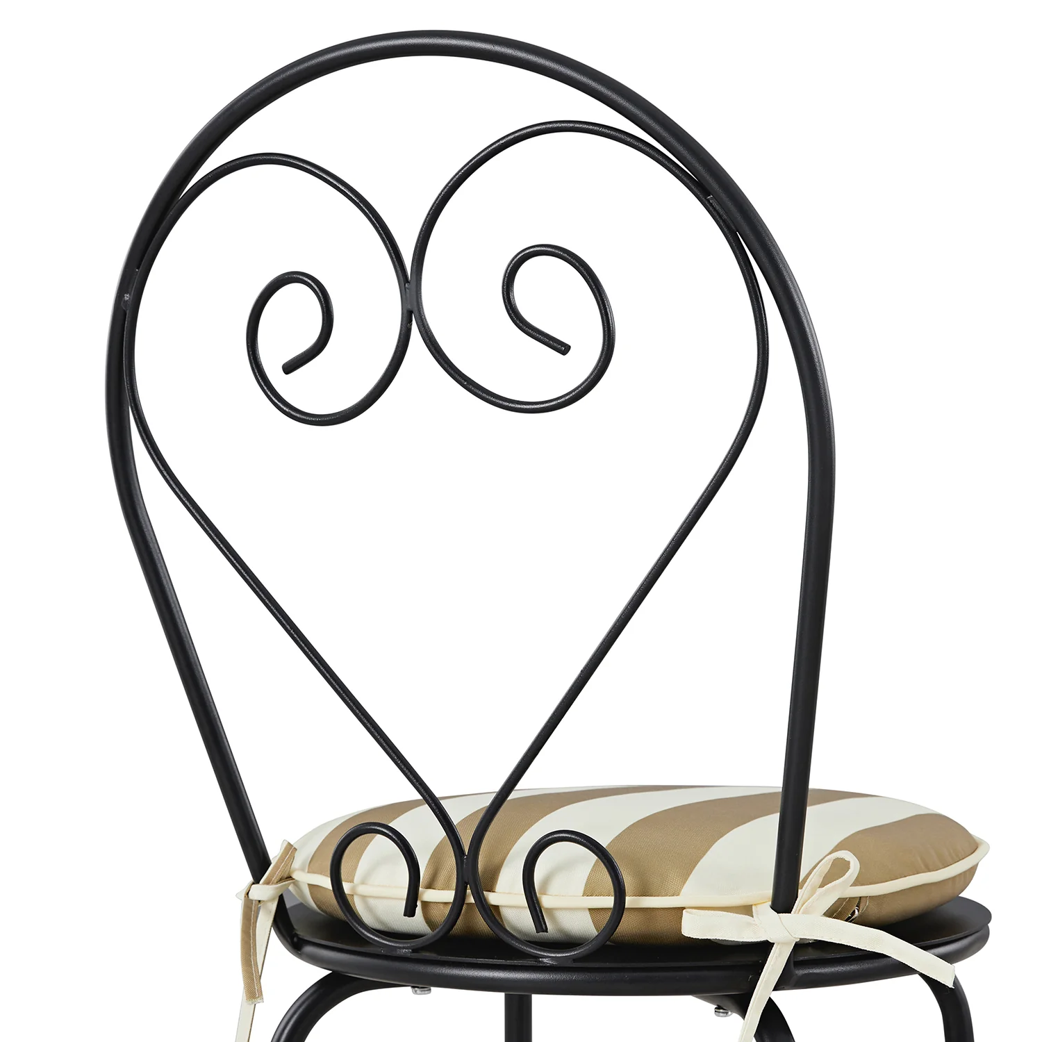 Haymes Metal Indoor and Outdoor Bistro Set, Khaki Stripe - Image 13