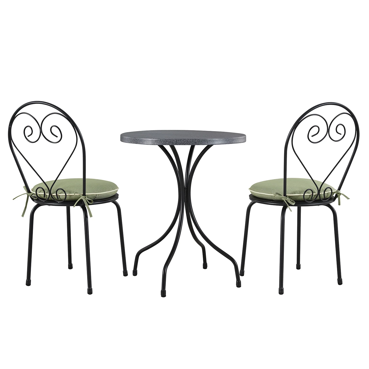 Haymes Metal Indoor and Outdoor Bistro Set, Reseda Green - Image 13