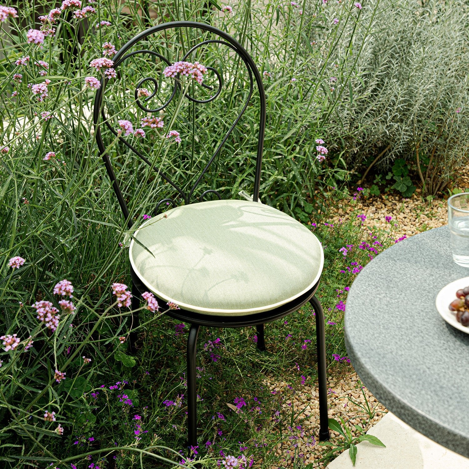 Haymes Metal Indoor and Outdoor Bistro Set, Reseda Green - Image 4