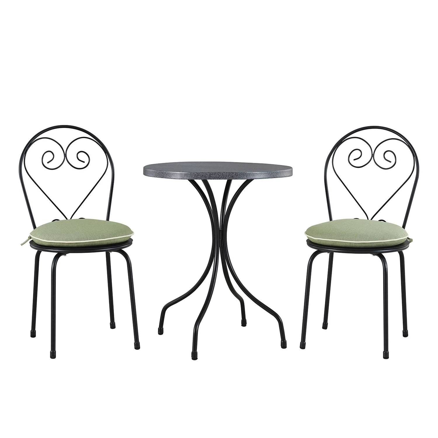 Haymes Metal Indoor and Outdoor Bistro Set, Reseda Green - Image 9