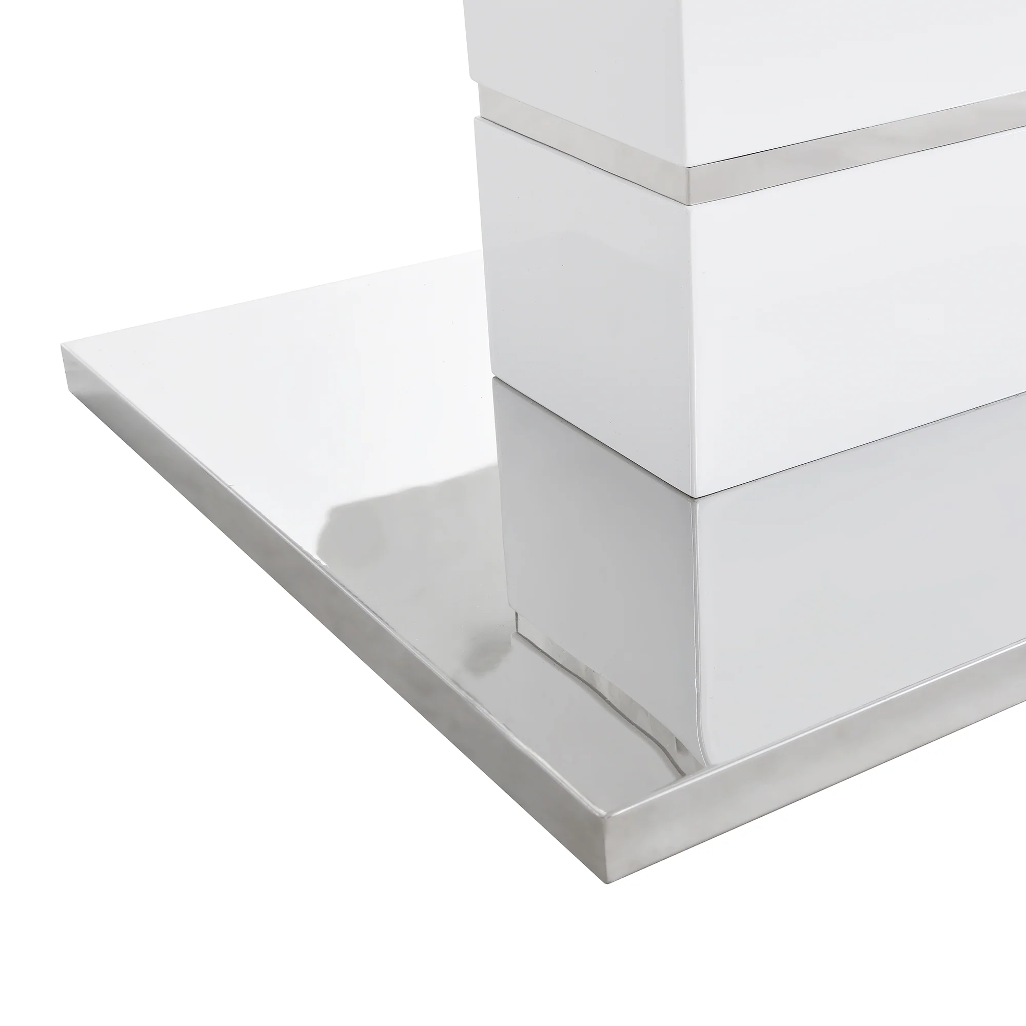 Hayne High Gloss White Extending Dining Table 6 to 8 Seater - Image 11