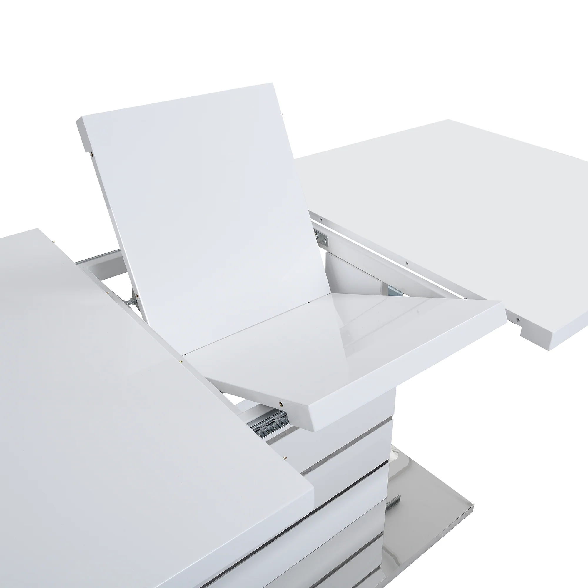 Hayne High Gloss White Extending Dining Table 6 to 8 Seater - Image 9