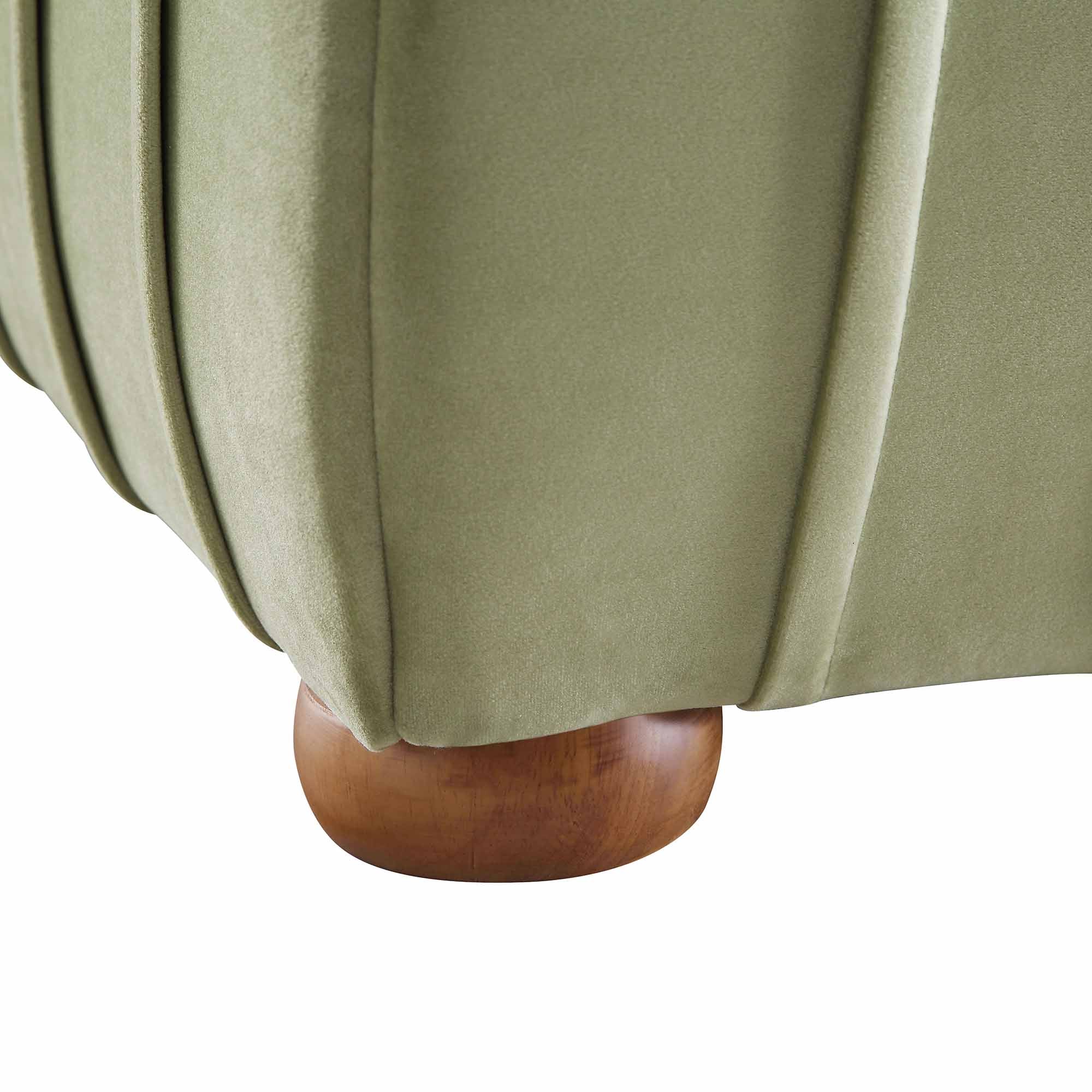 Helia Pleated Ottoman Storage Bed, Lichen Velvet - Image 15