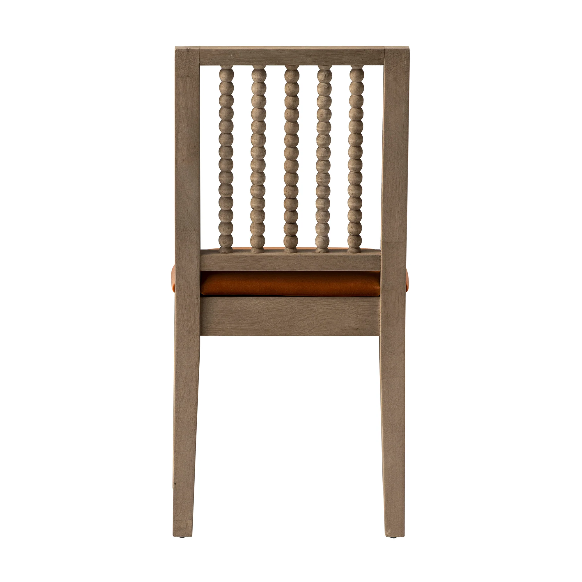 Hemingford Set of 2 Rust Velvet Bobbin Spindle Washed Oak Dining Chairs - Image 13