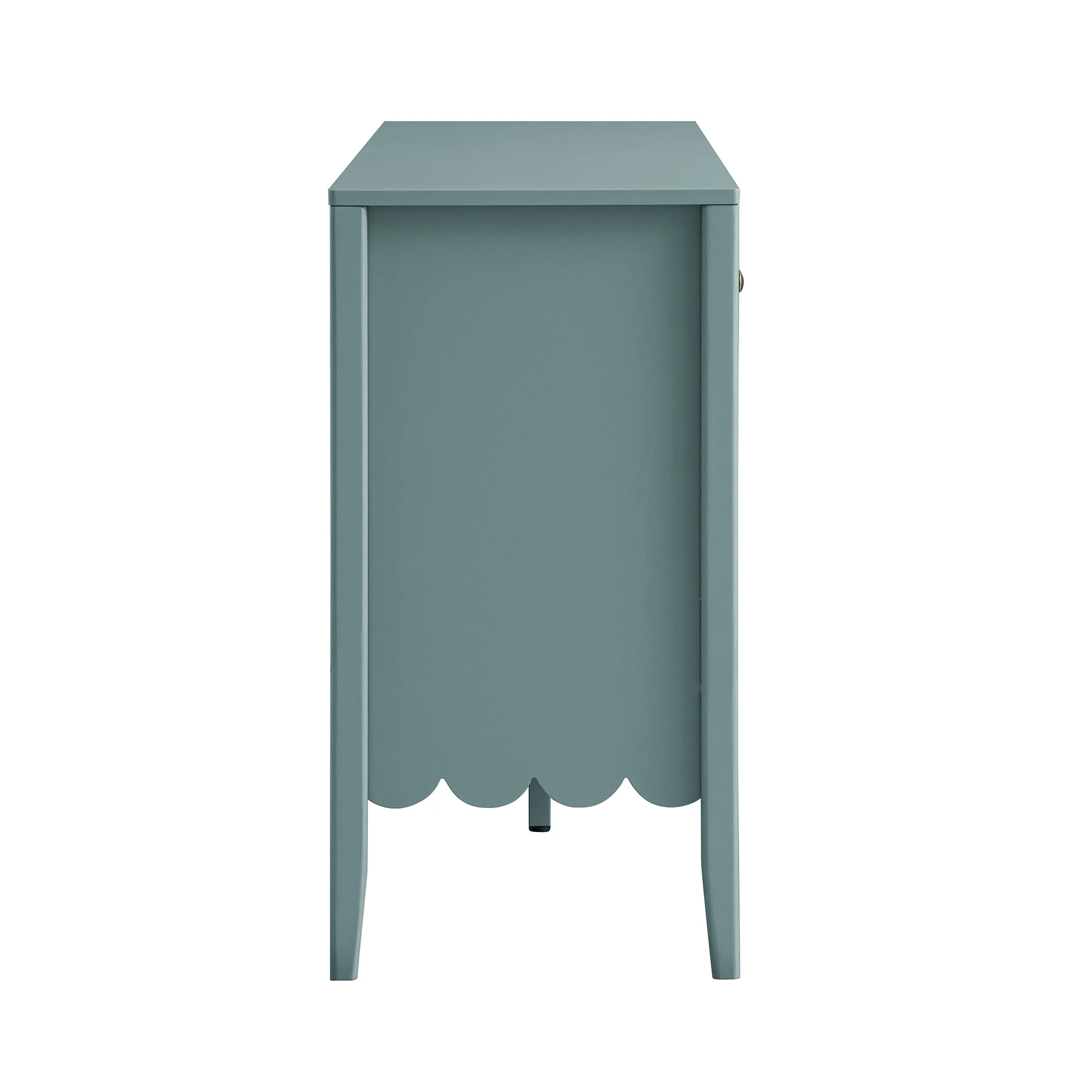 Henley Scalloped Edge 150cm Wide Sideboard, Blue Spruce - Image 13