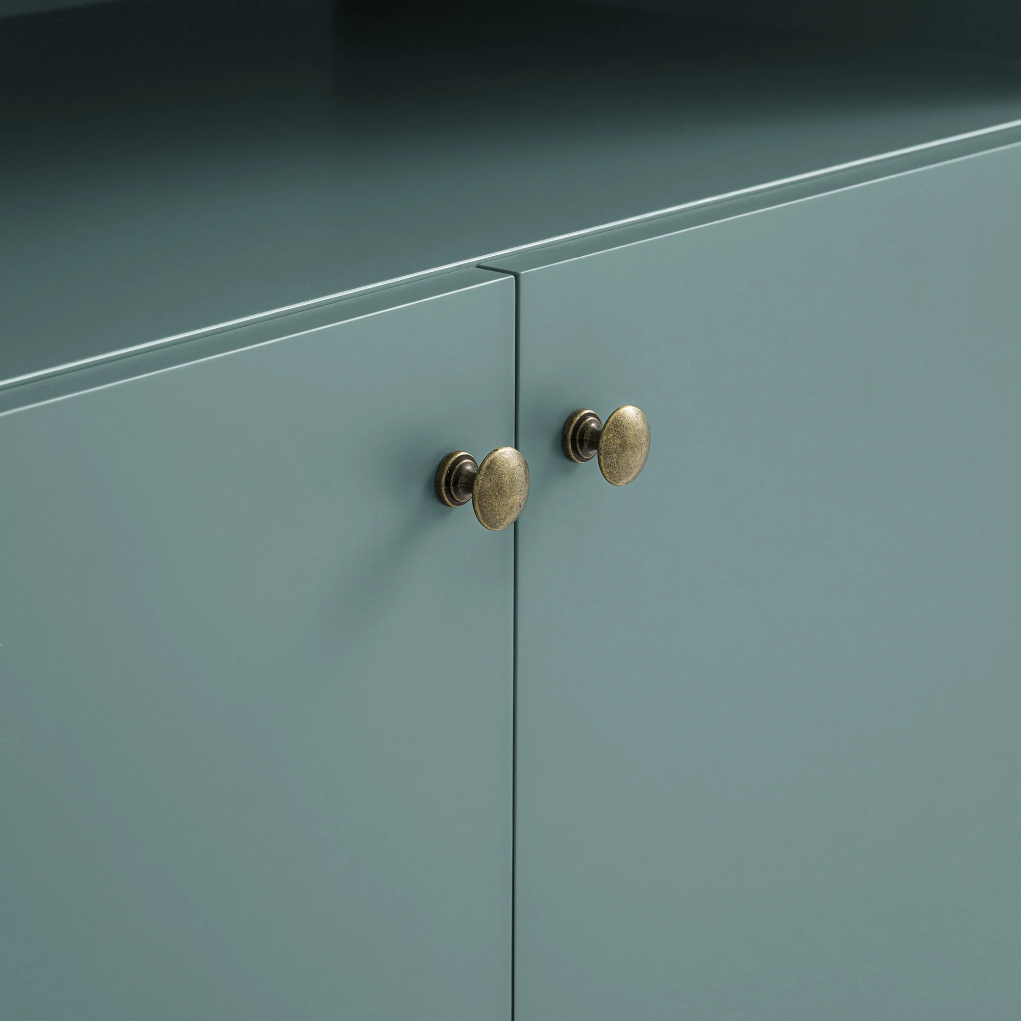 Henley Scalloped Edge 150cm Wide Sideboard with Open Shelf, Blue Spruce - Image 18