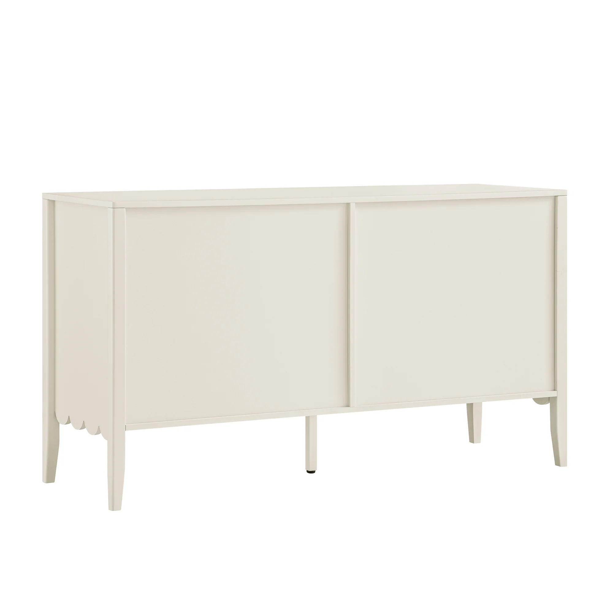 Henley Scalloped Edge 6 Drawer 140cm Wide Chest, Light Sand - Image 11