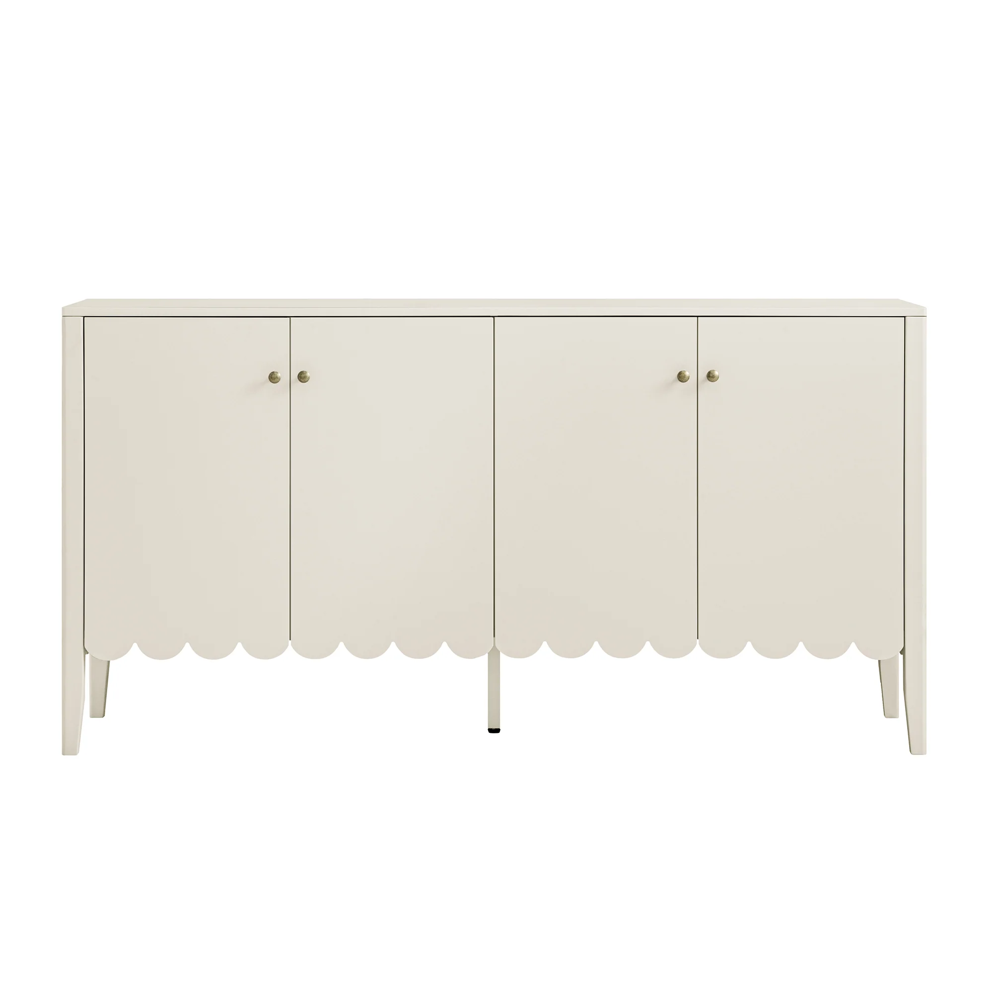 Henley Scalloped Edge 150cm Wide Sideboard, Light Sand - Image 7