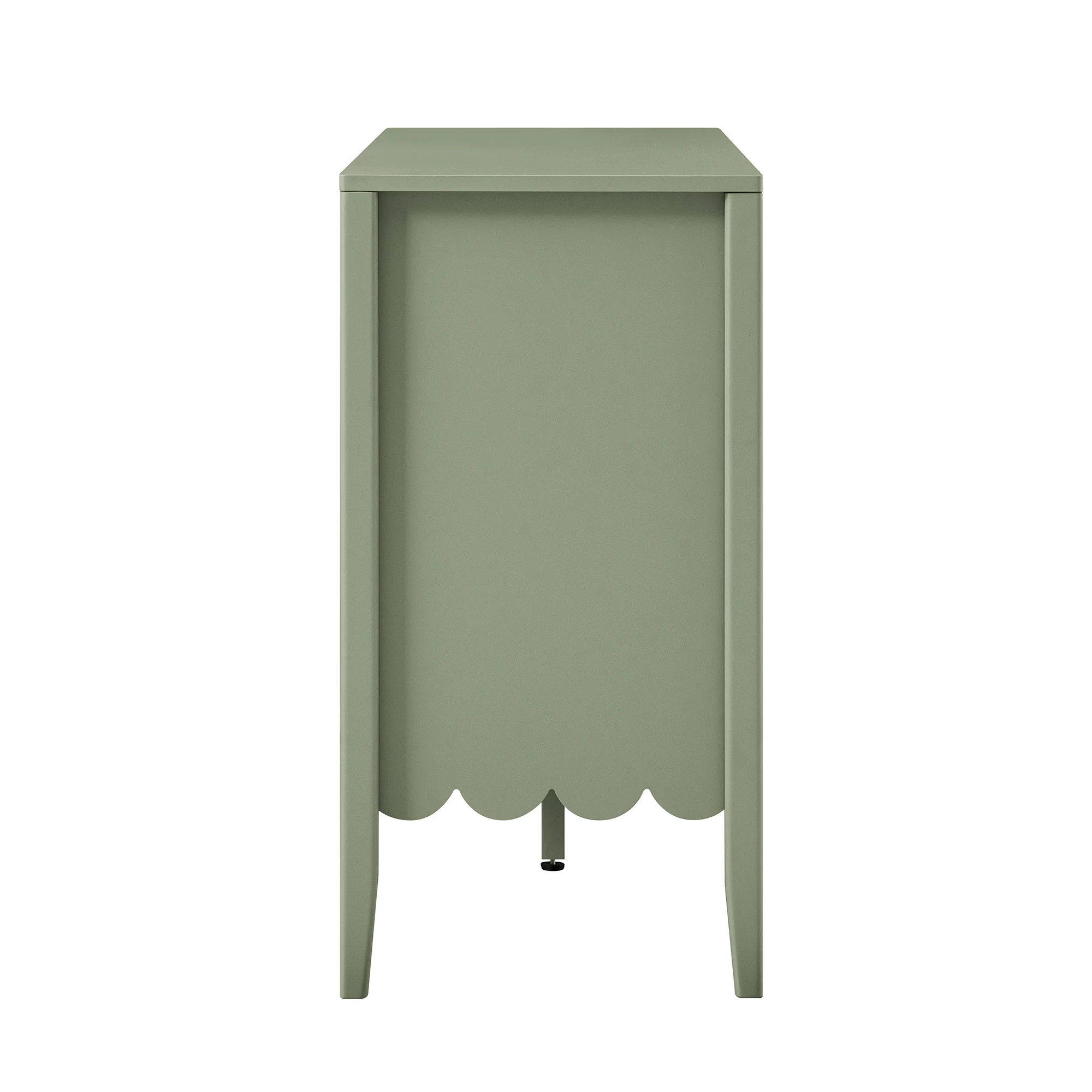 Henley Scalloped Edge 150cm Wide Sideboard, Sage Green - Image 11