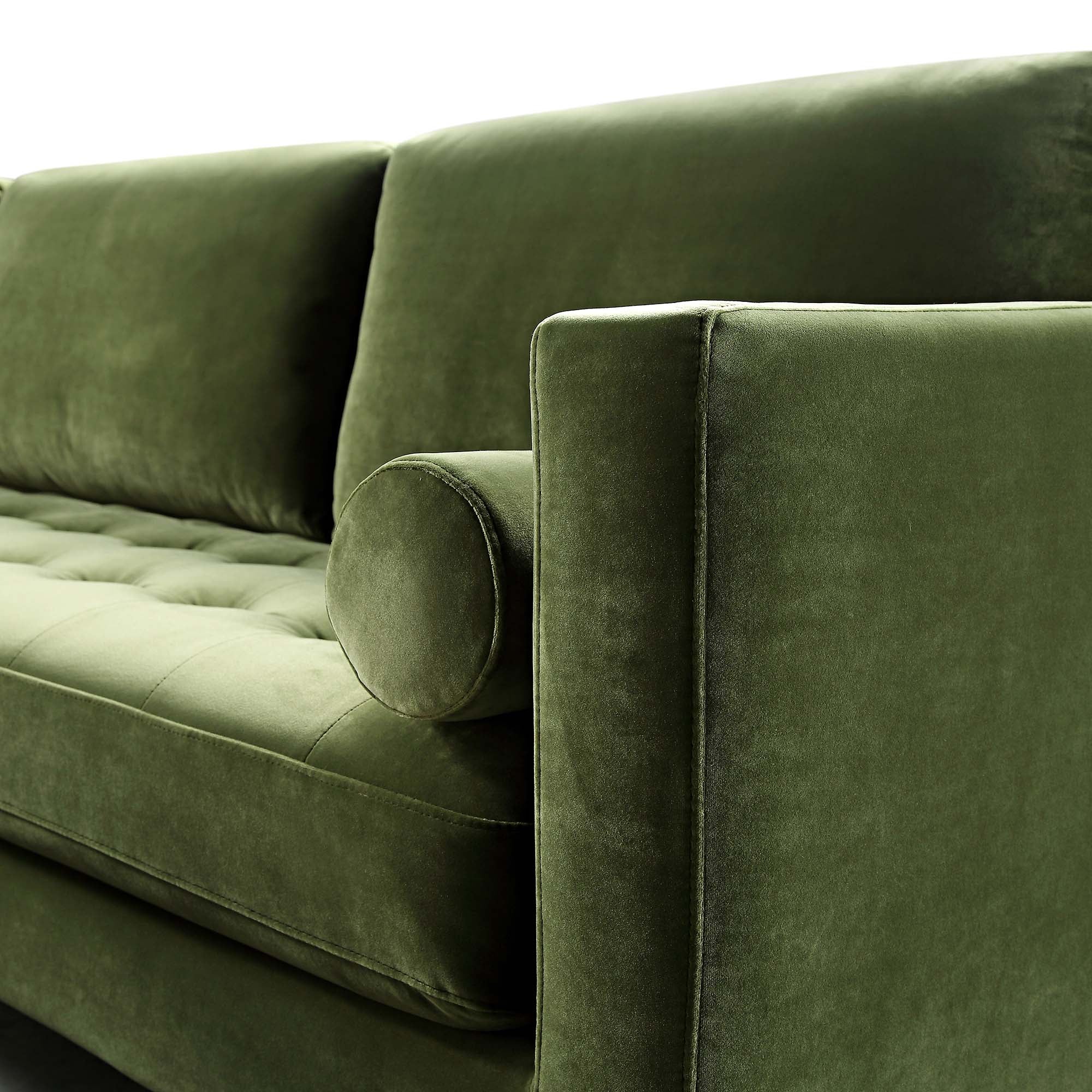 Henrietta 5+Seater Corner Sofa, Moss Green Velvet - Image 16