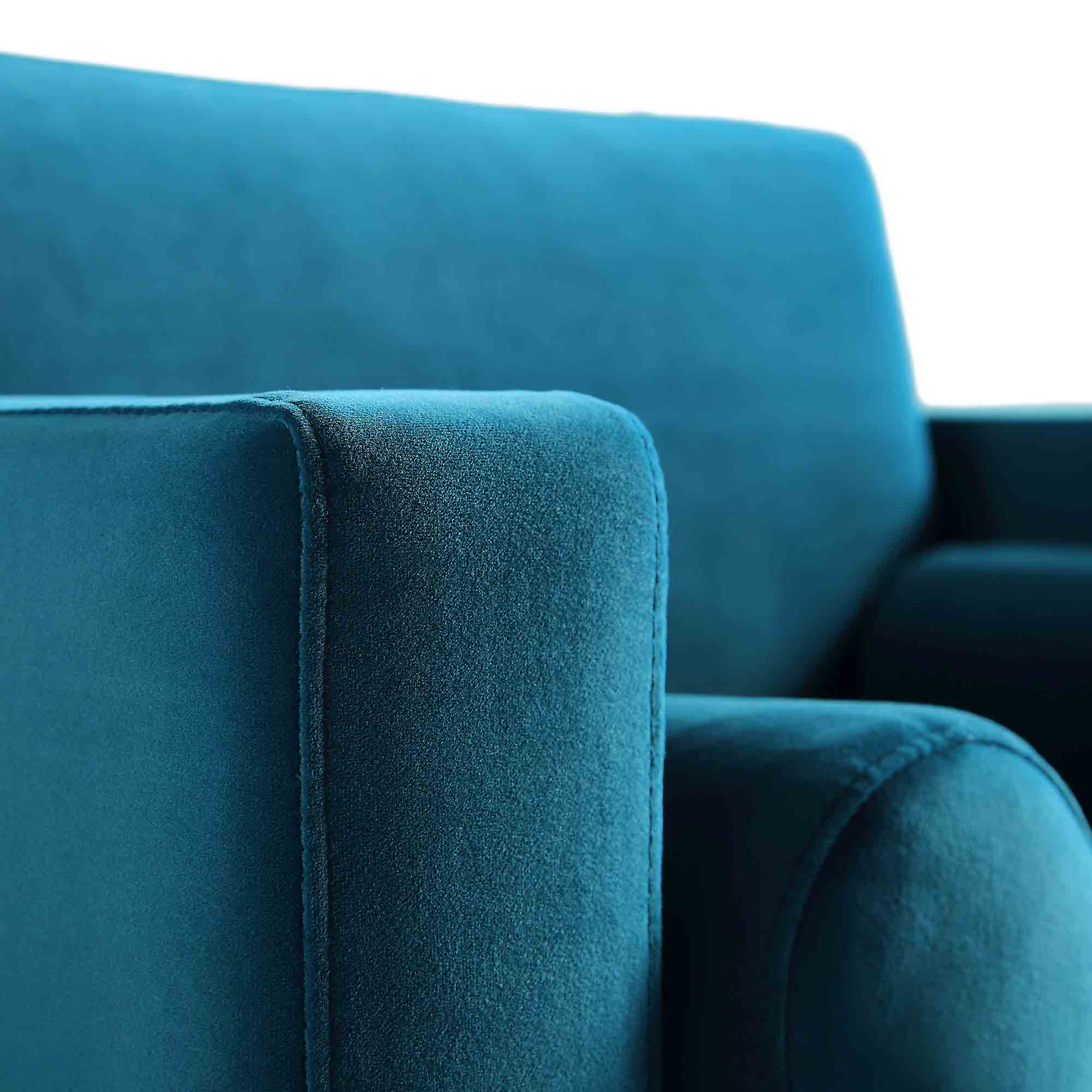 Henrietta Armchair, Teal Velvet - Image 14